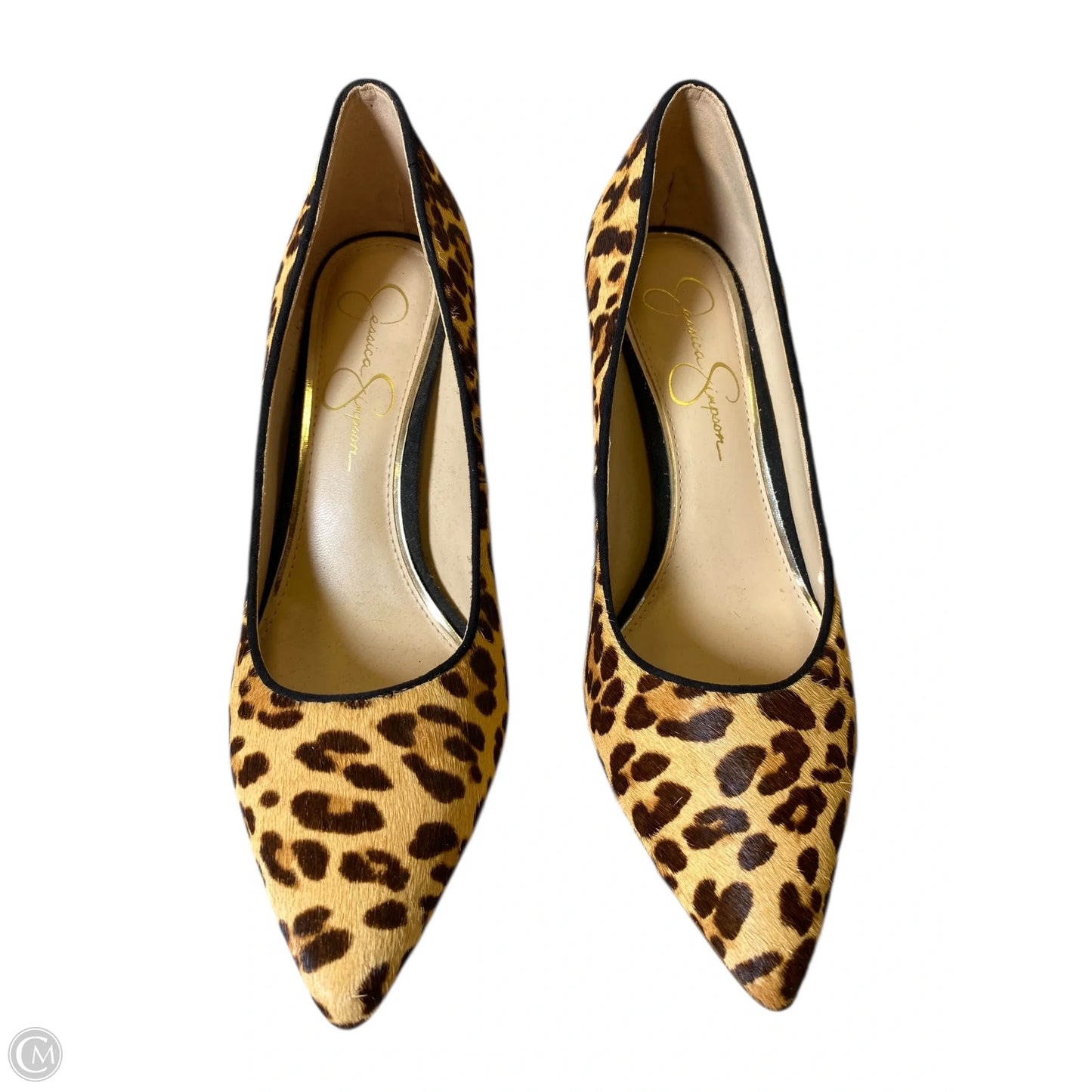 Shoes Heels Kitten By Jessica Simpson In Animal Print, Size: 8