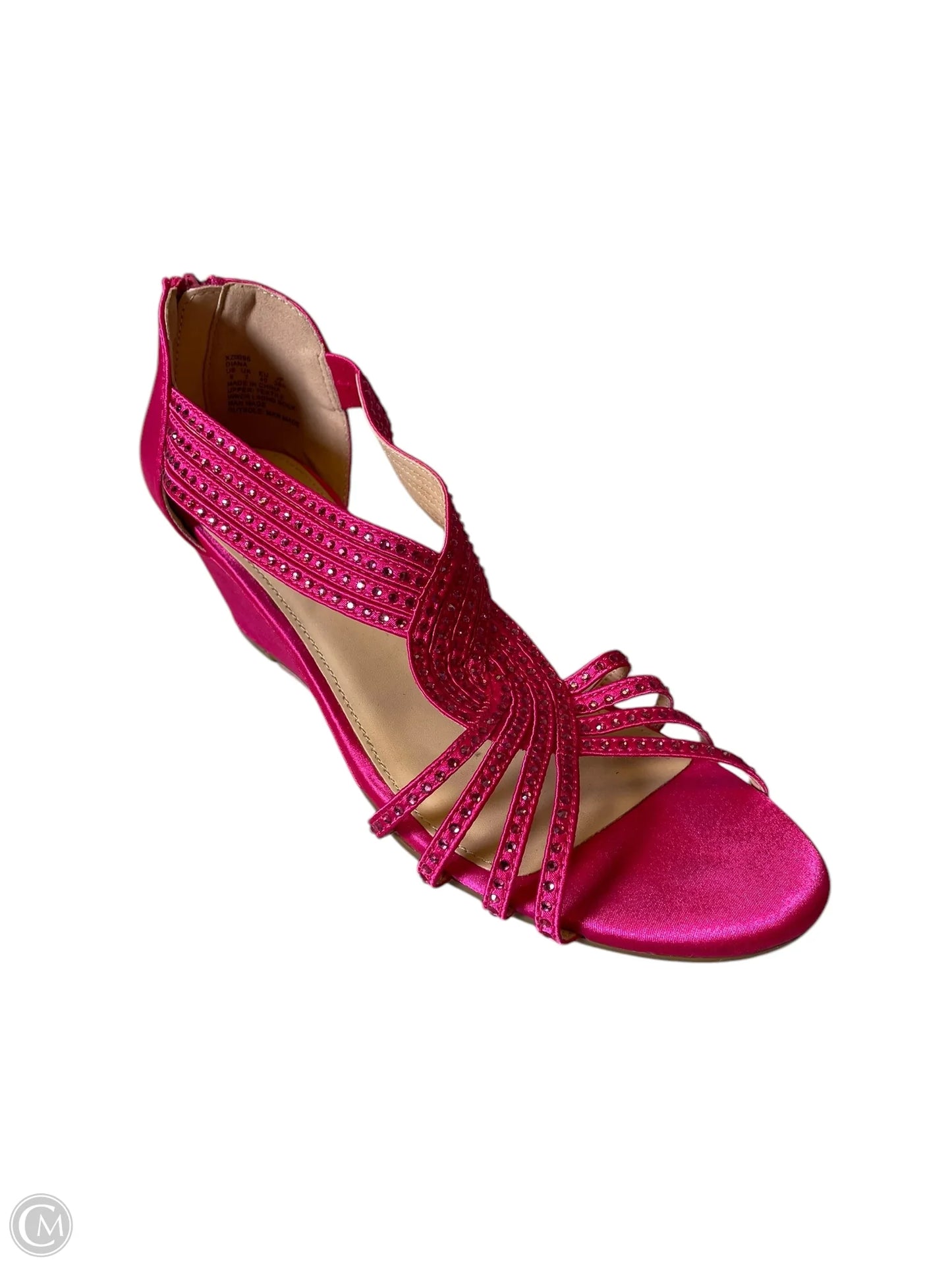 Shoes Heels Wedge By Clothes Mentor In Pink, Size: 9