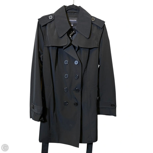 Coat Trench Coat By London Fog In Black, Size: L