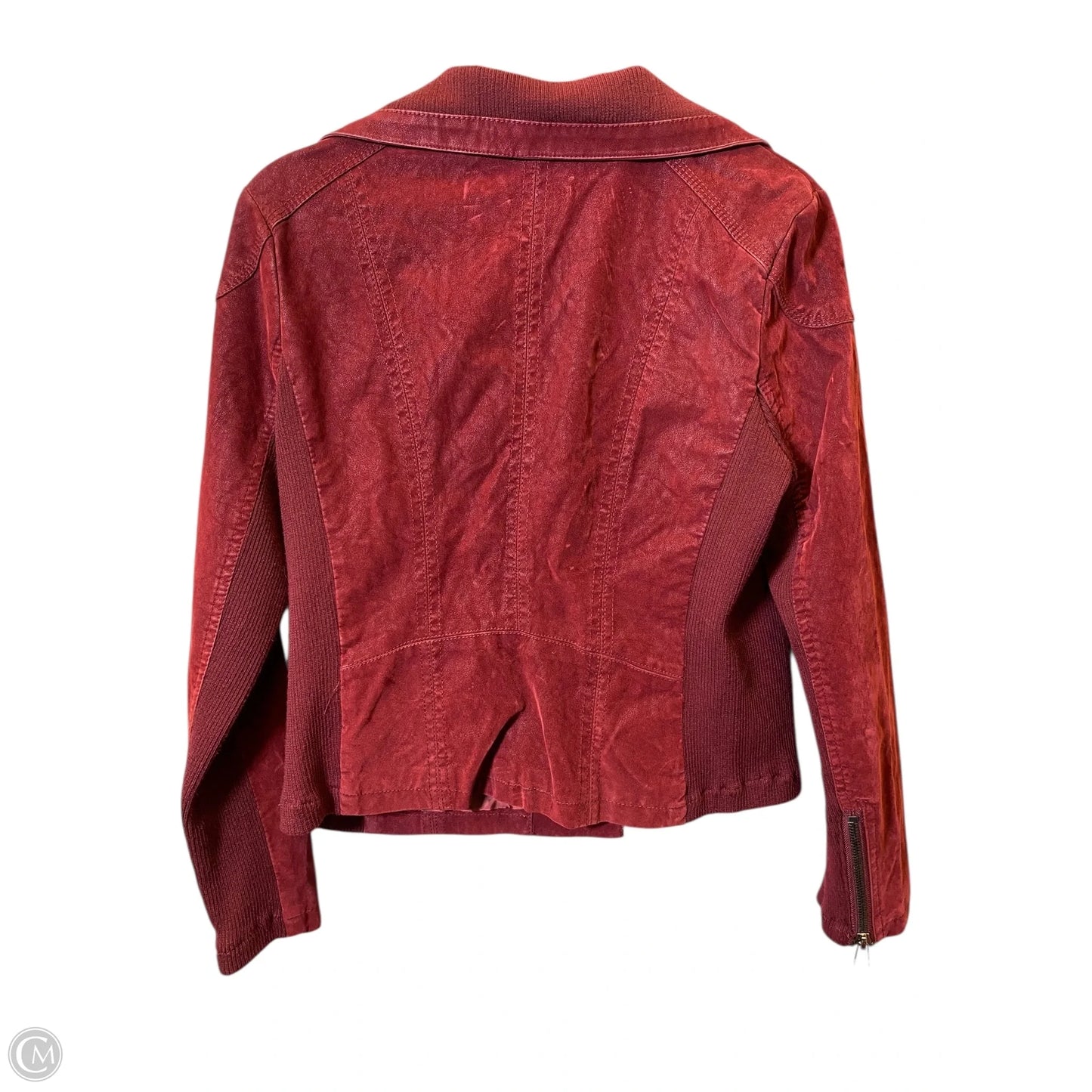 Jacket Moto By Thread And Supply In Maroon, Size: L