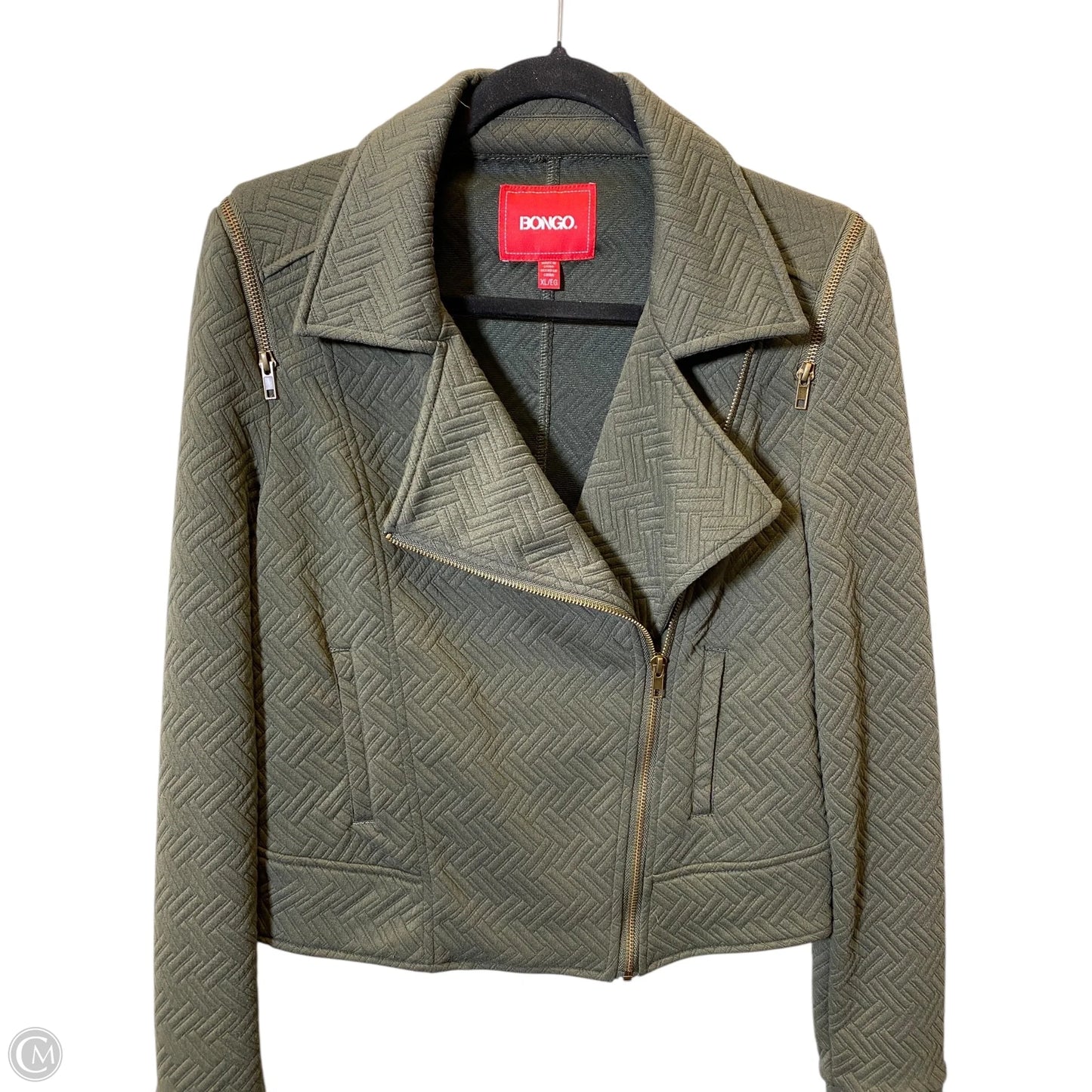Jacket Moto By Bongo In Green, Size: Xl