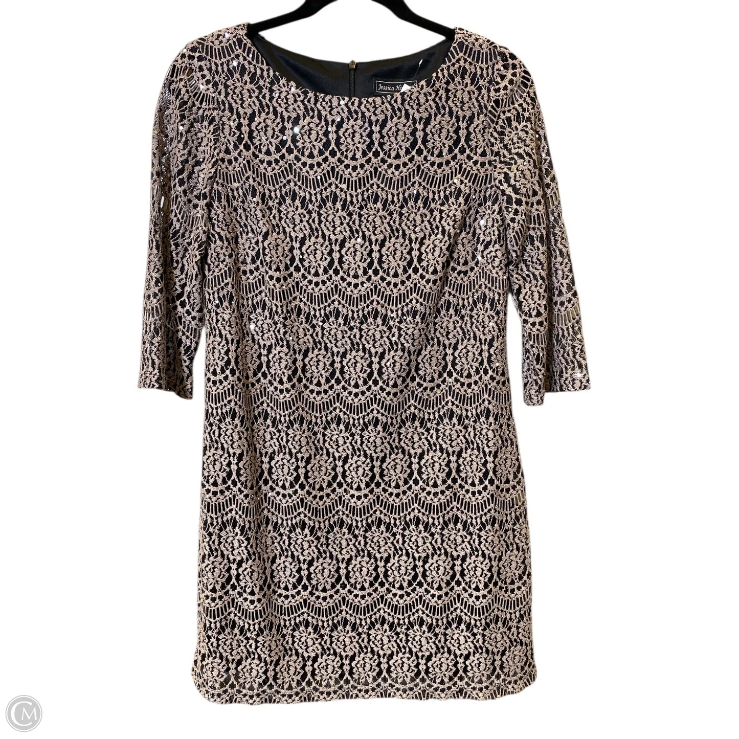 Dress Casual Short By Jessica Howard In Blue & Tan, Size: L