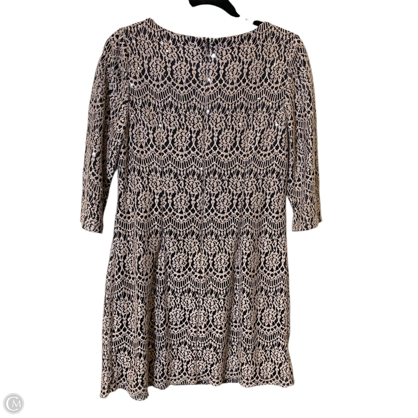 Dress Casual Short By Jessica Howard In Blue & Tan, Size: L