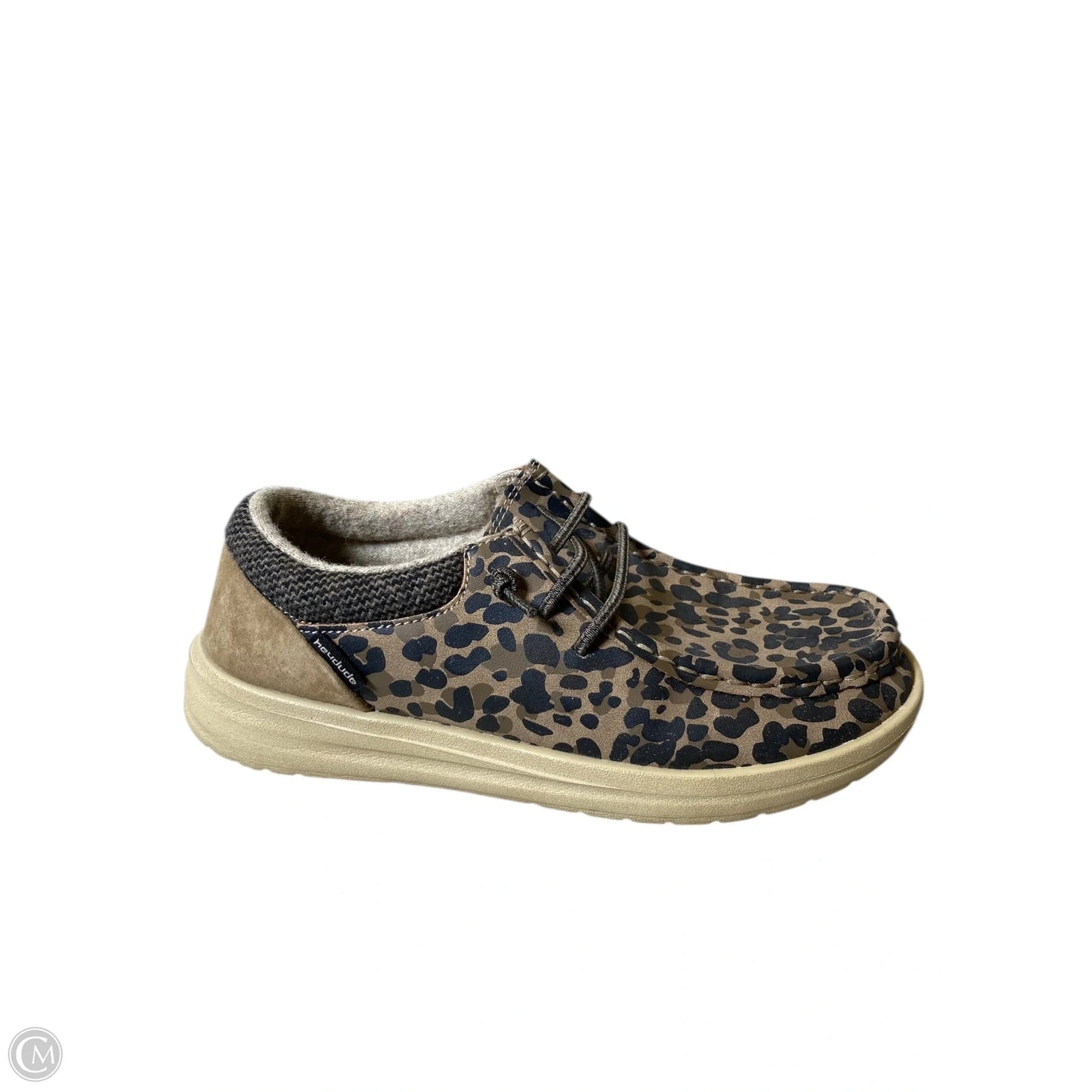 Shoes Flats By Hey Dude In Animal Print, Size: 6