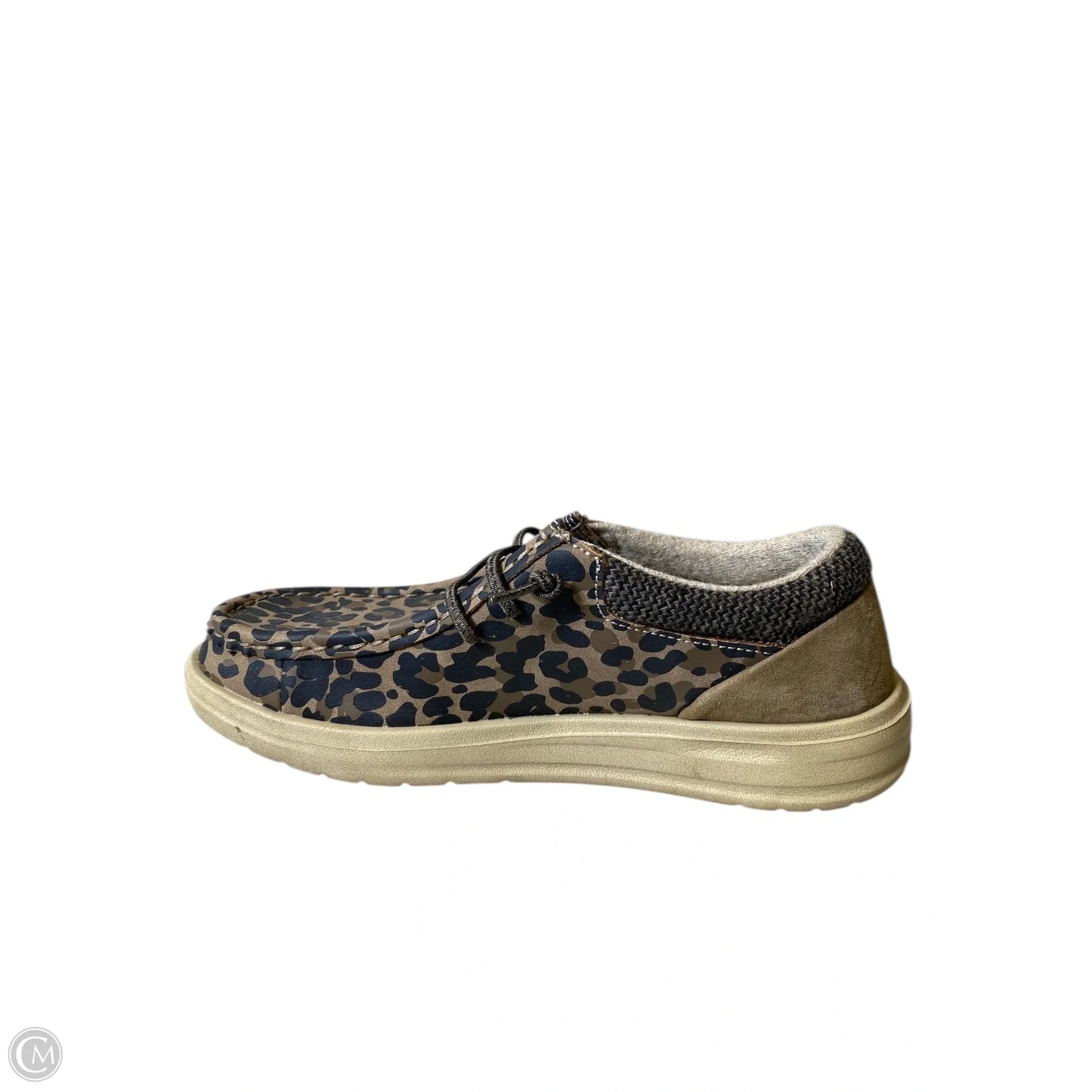 Shoes Flats By Hey Dude In Animal Print, Size: 6