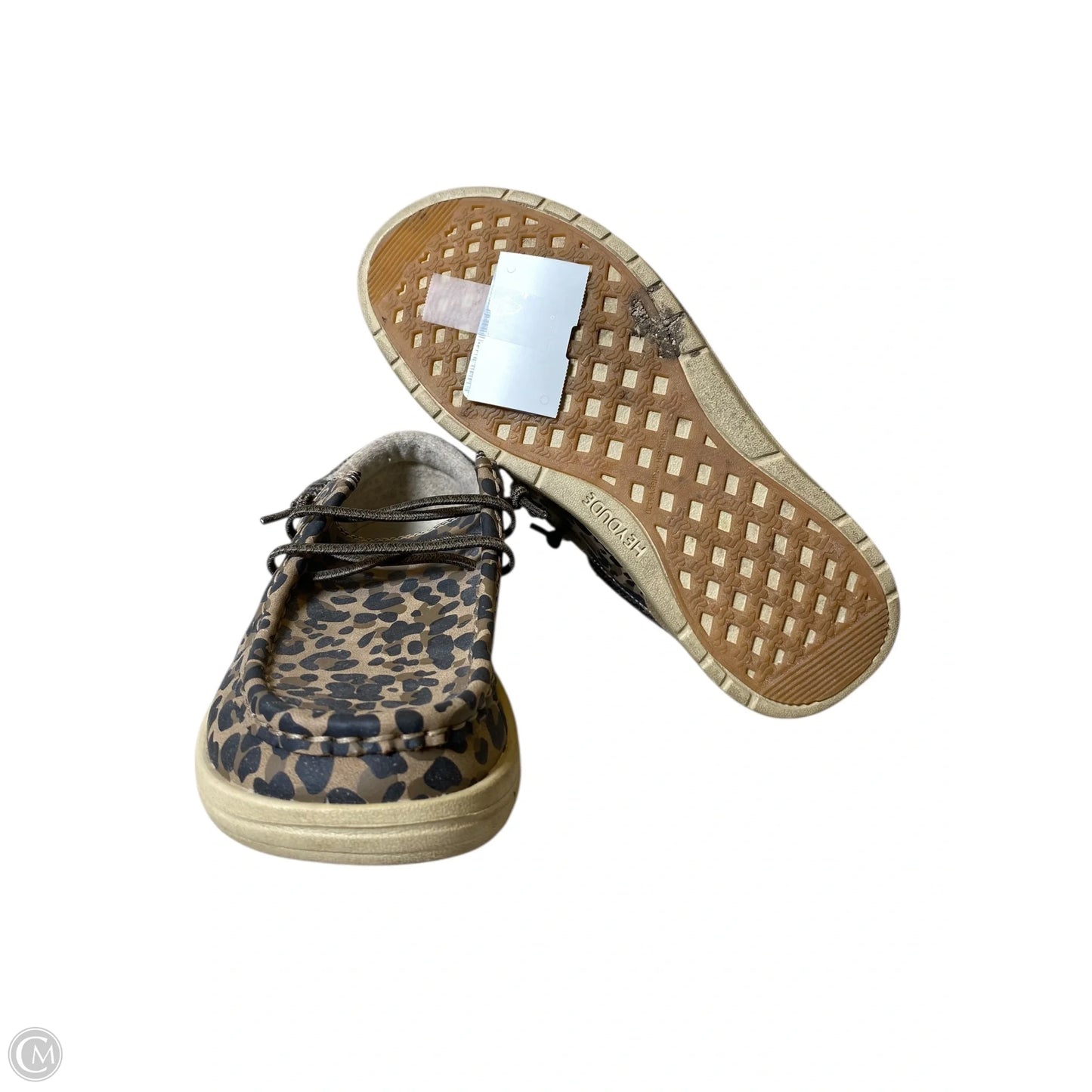 Shoes Flats By Hey Dude In Animal Print, Size: 6