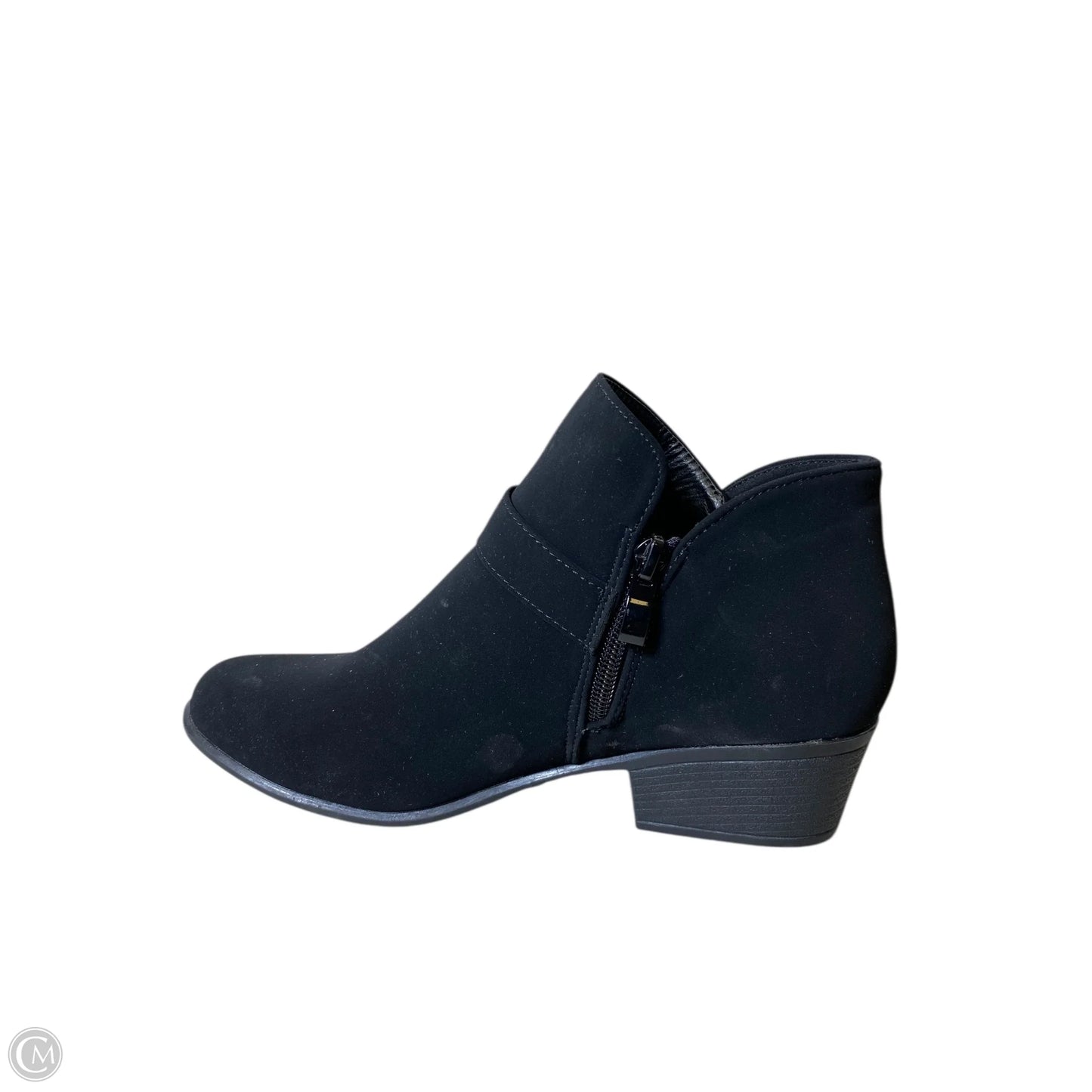 Boots Ankle Heels By Top Moda In Black, Size: 7