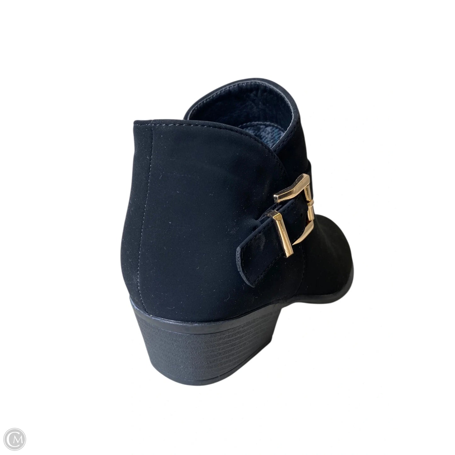 Boots Ankle Heels By Top Moda In Black, Size: 7