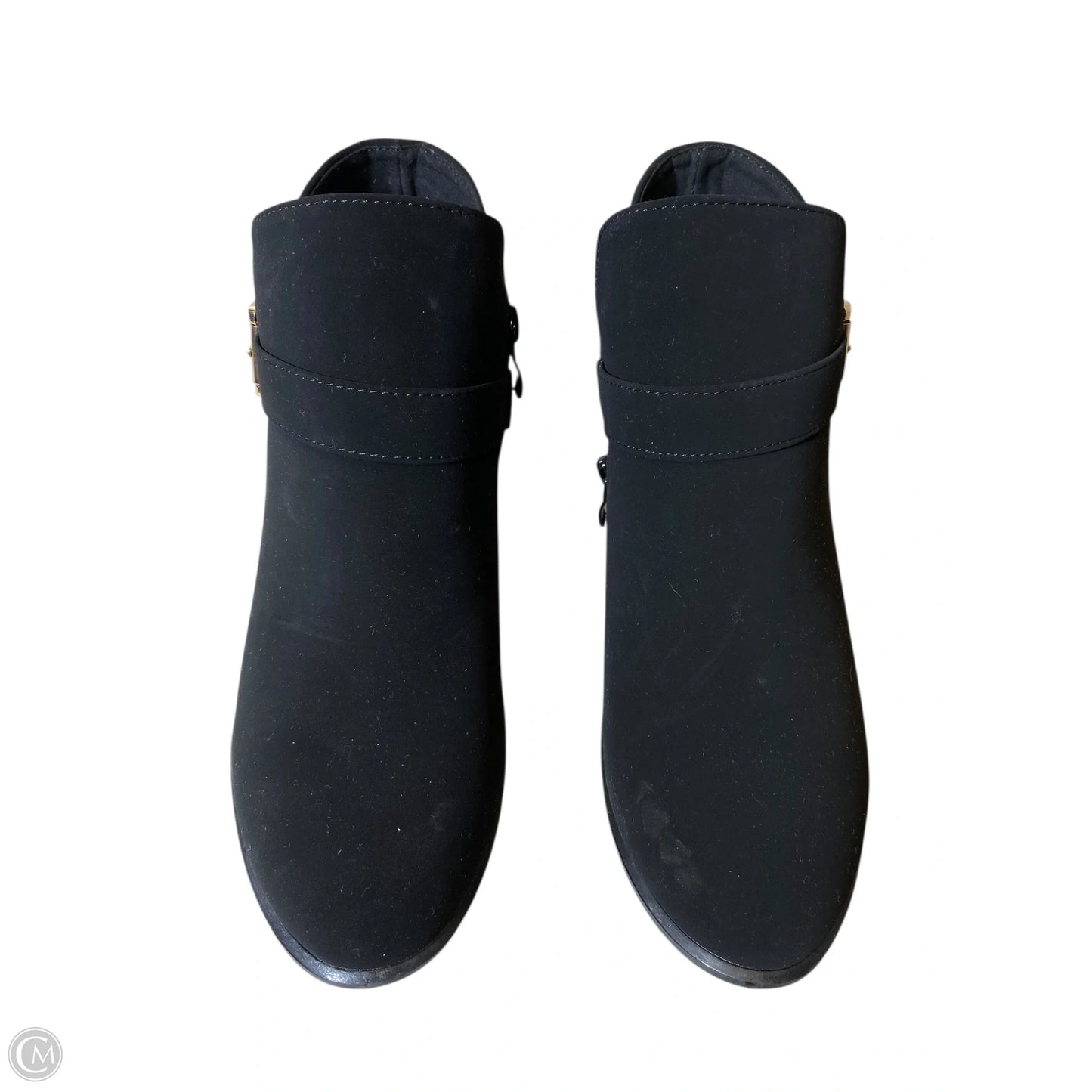 Boots Ankle Heels By Top Moda In Black, Size: 7