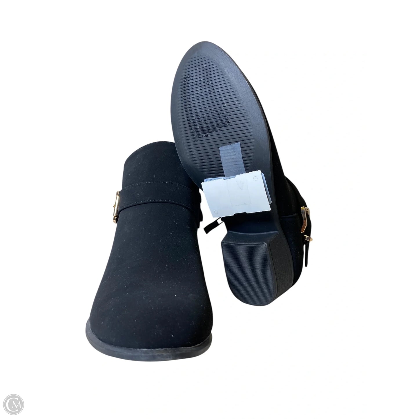 Boots Ankle Heels By Top Moda In Black, Size: 7