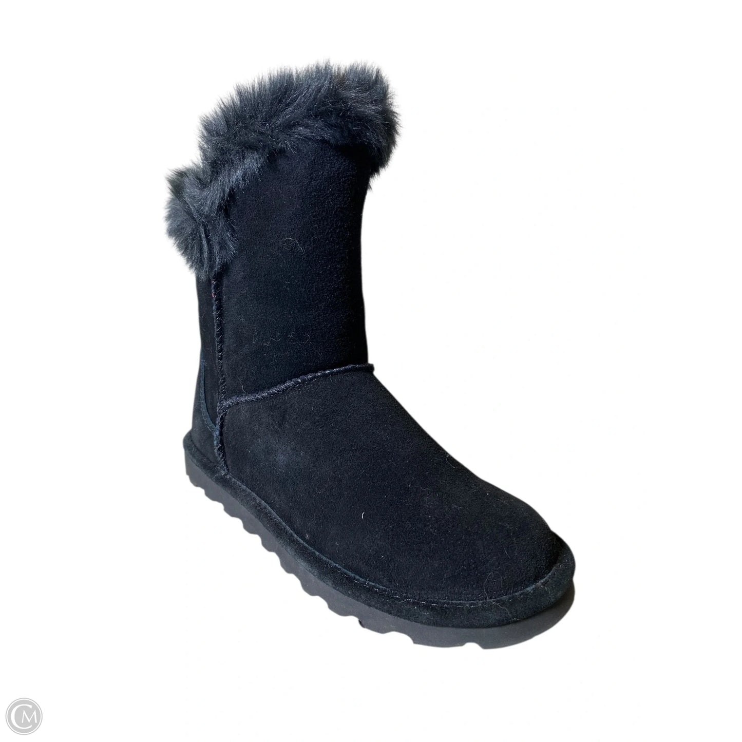 Boots Mid-calf Flats By Bearpaw In Black, Size: 7