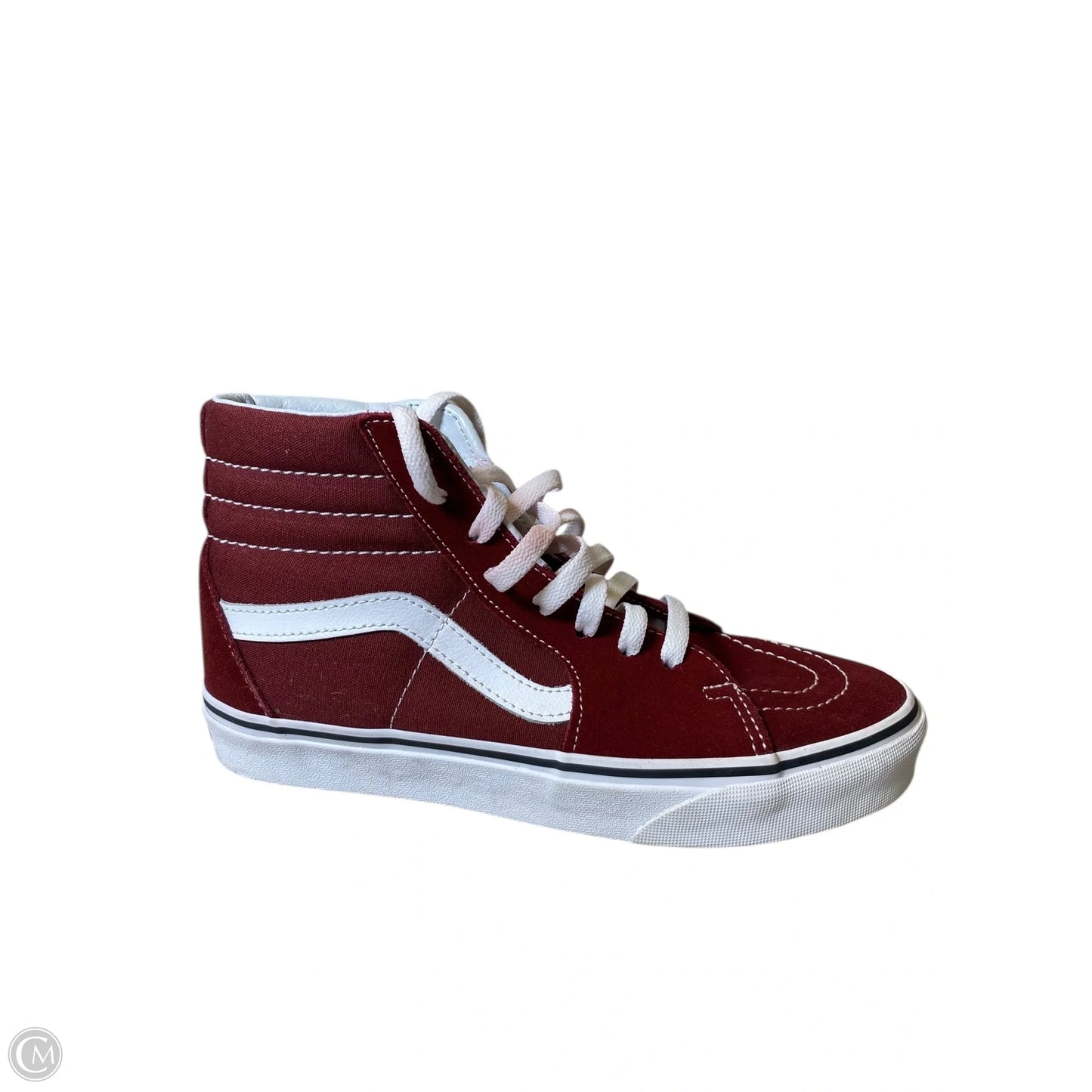 Shoes Flats By Vans In Maroon, Size: 8