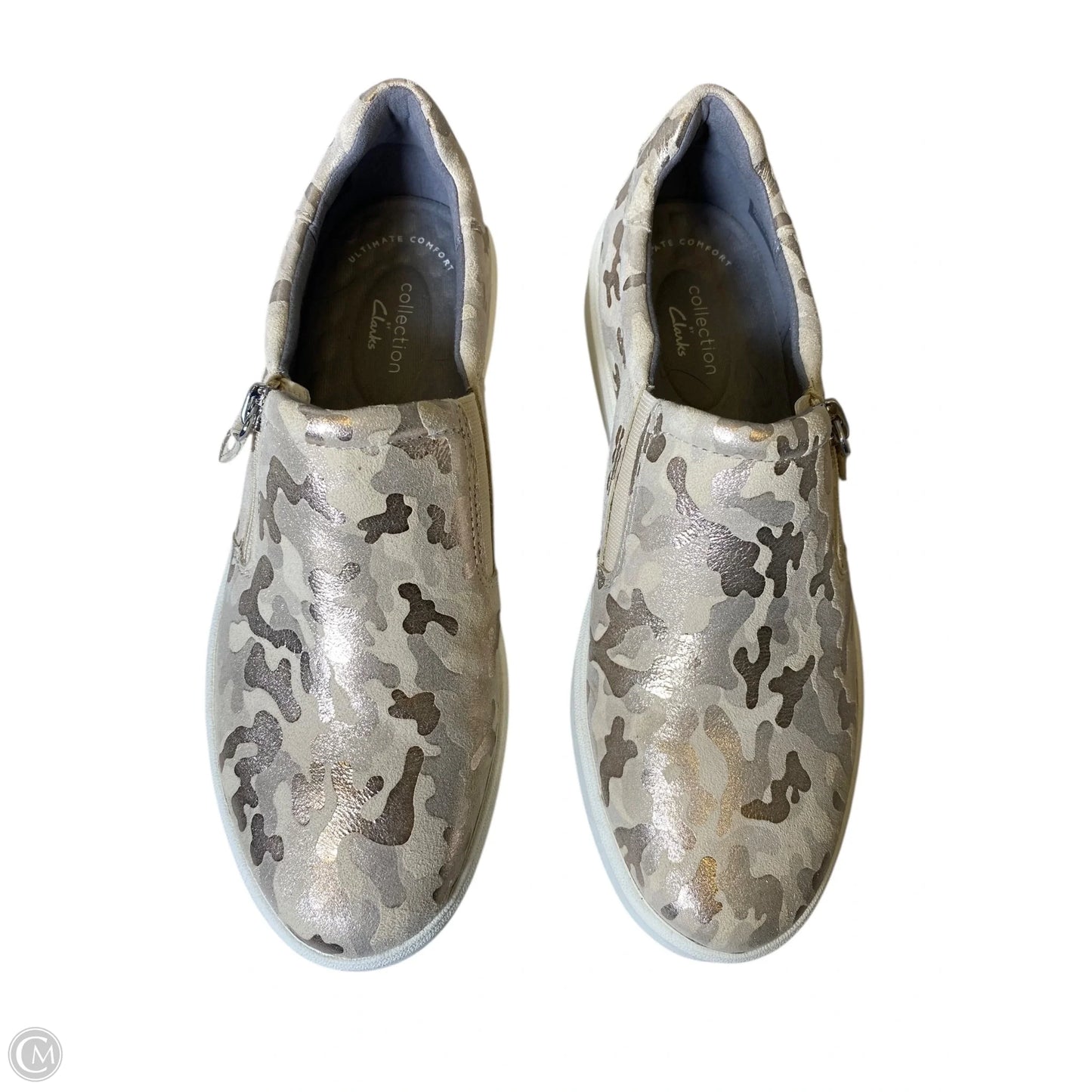 Shoes Flats By Clarks In Animal Print, Size: 8