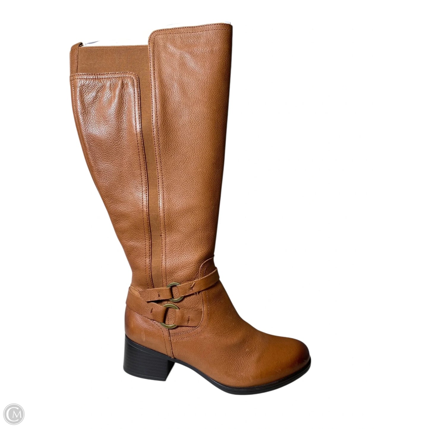 Boots Knee Heels By Naturalizer In Brown, Size: 8