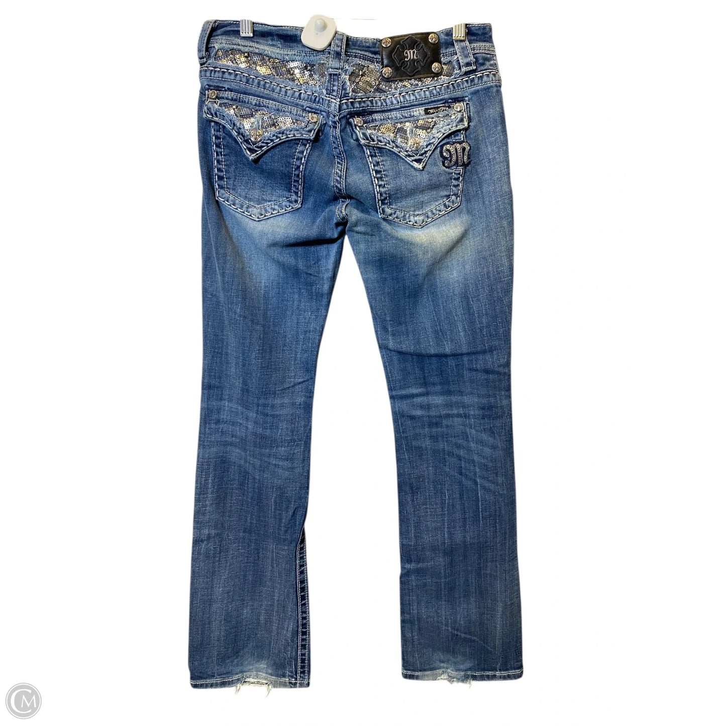 Jeans Flared By Miss Me In Blue Denim, Size: 10