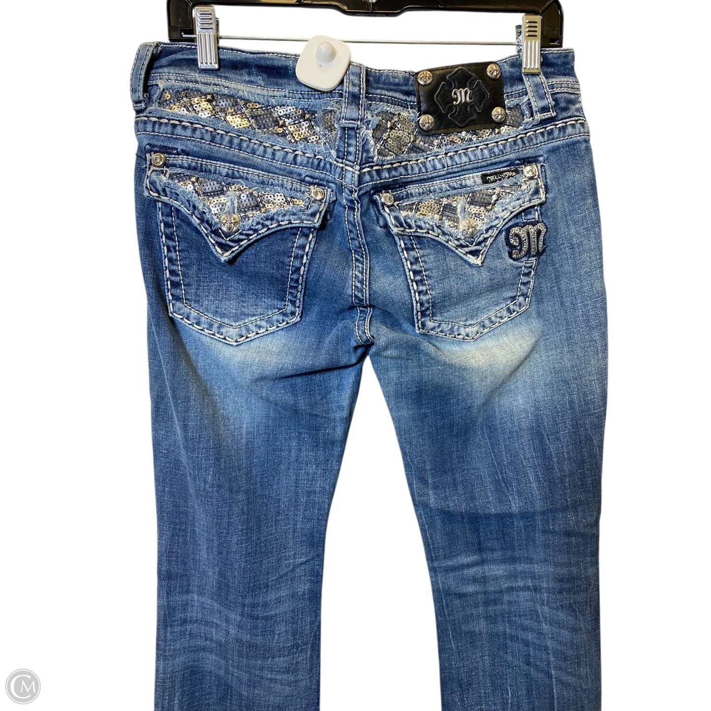 Jeans Flared By Miss Me In Blue Denim, Size: 10