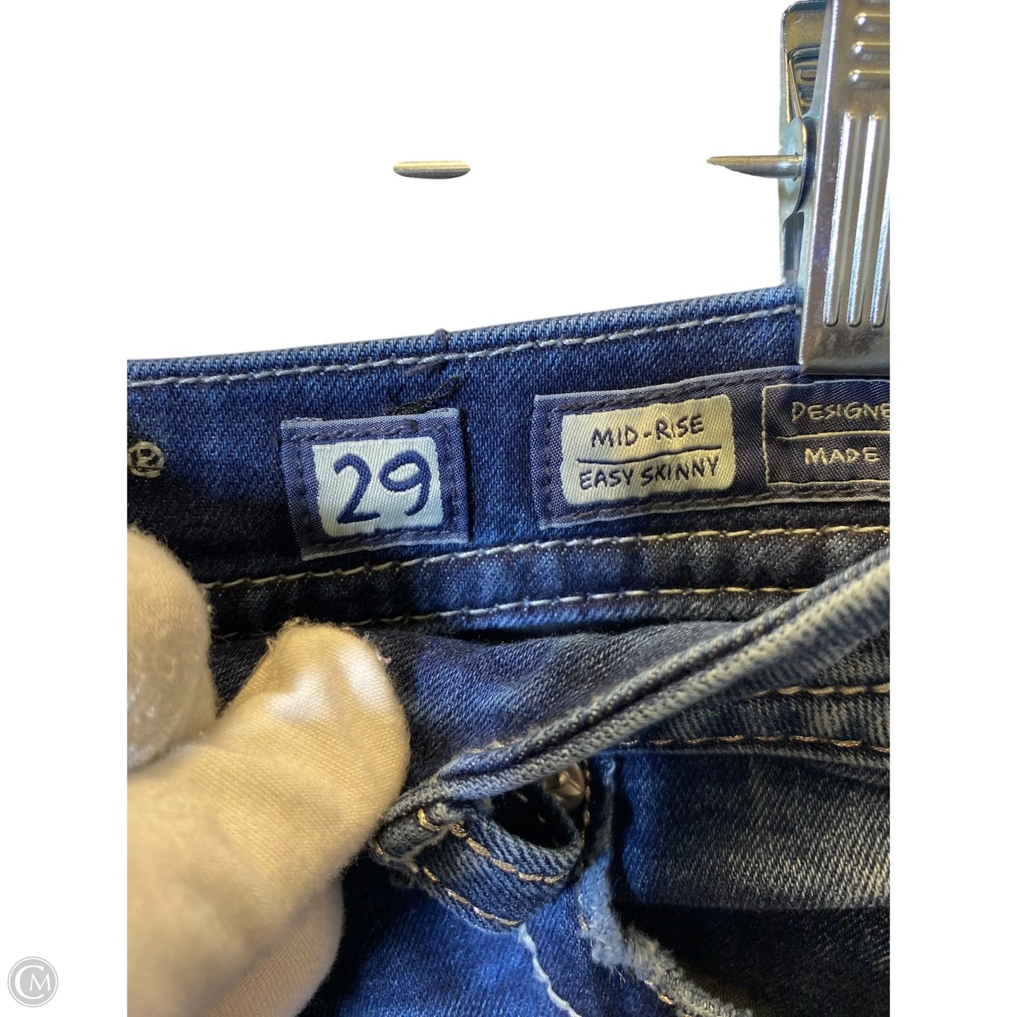 Jeans Skinny By Miss Me In Blue Denim, Size: 8