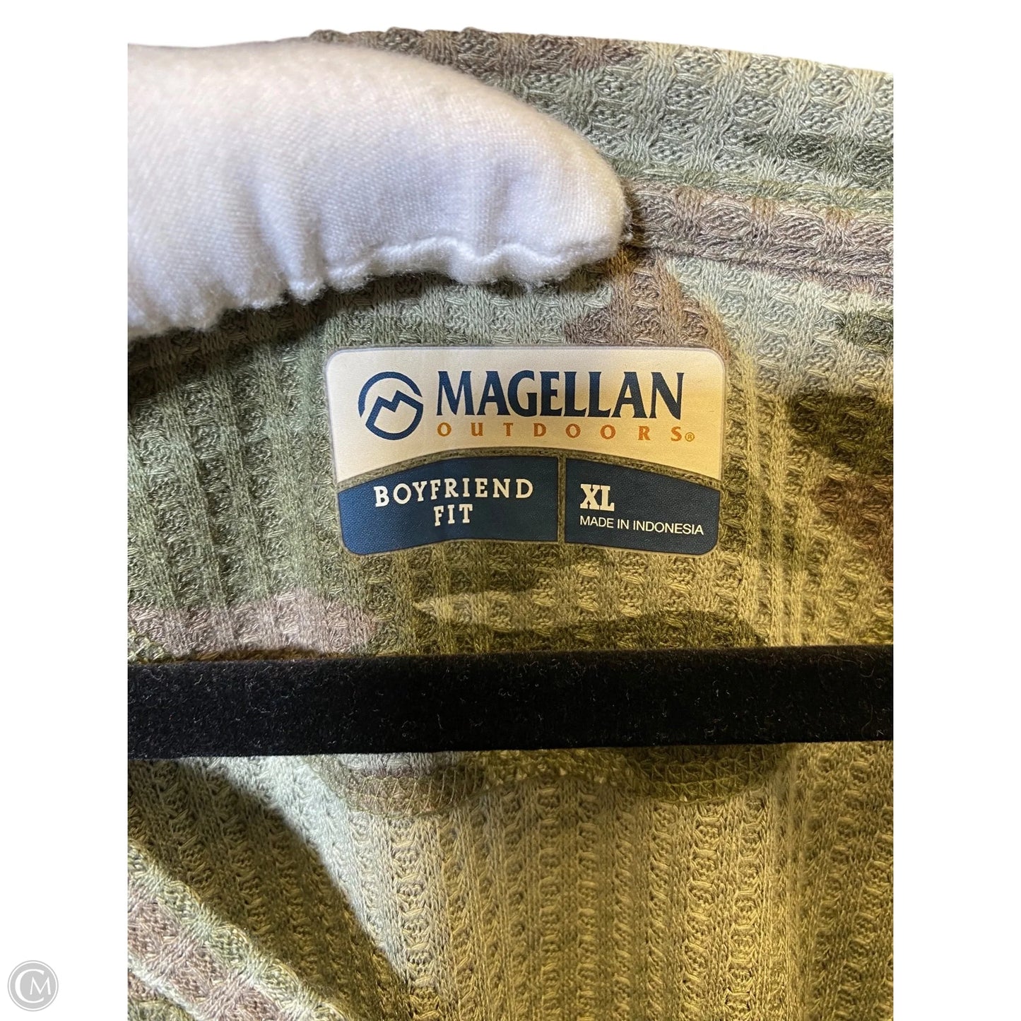 Top Long Sleeve By Magellan In Camouflage Print, Size: Xl