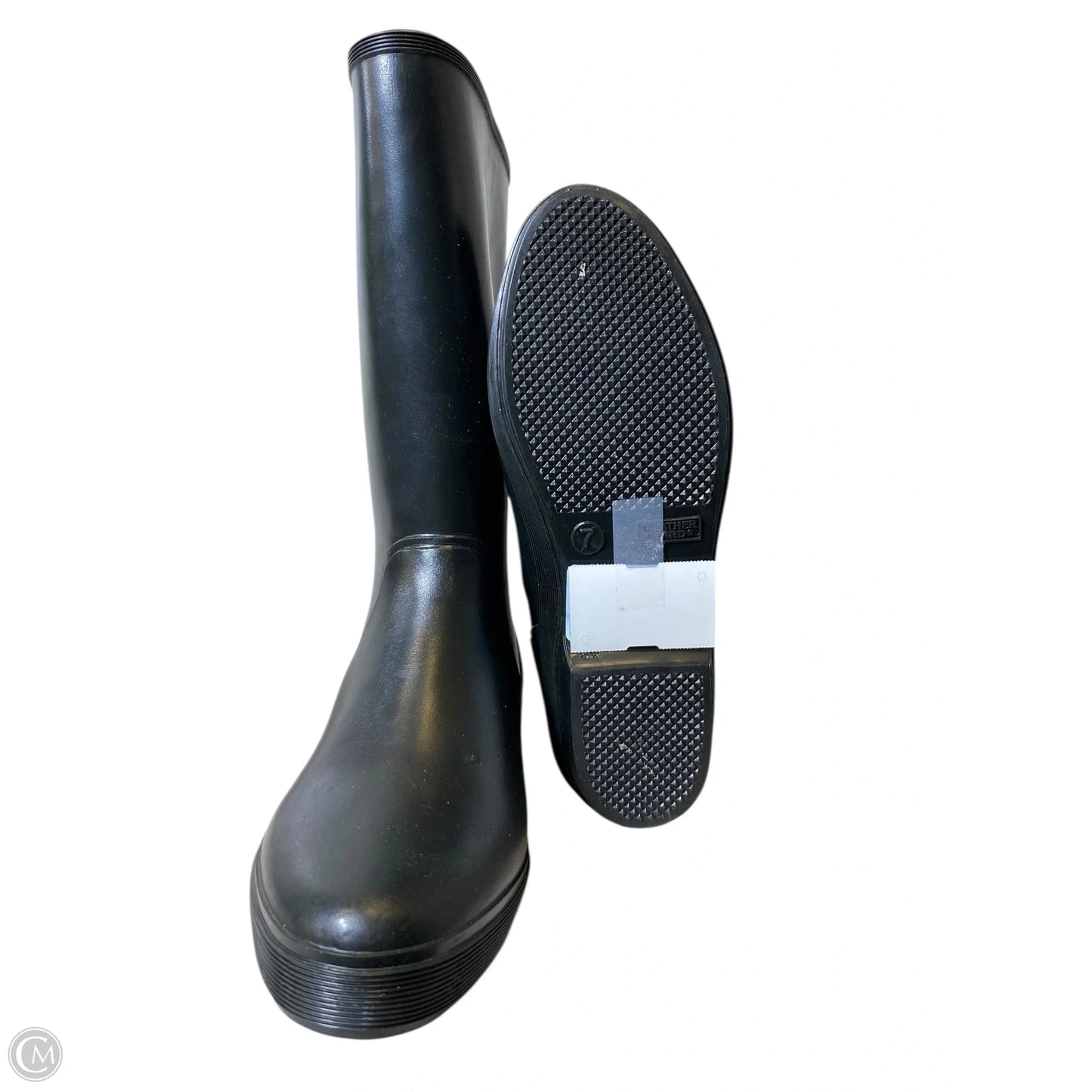 Boots Rain By Clothes Mentor In Black, Size: 7