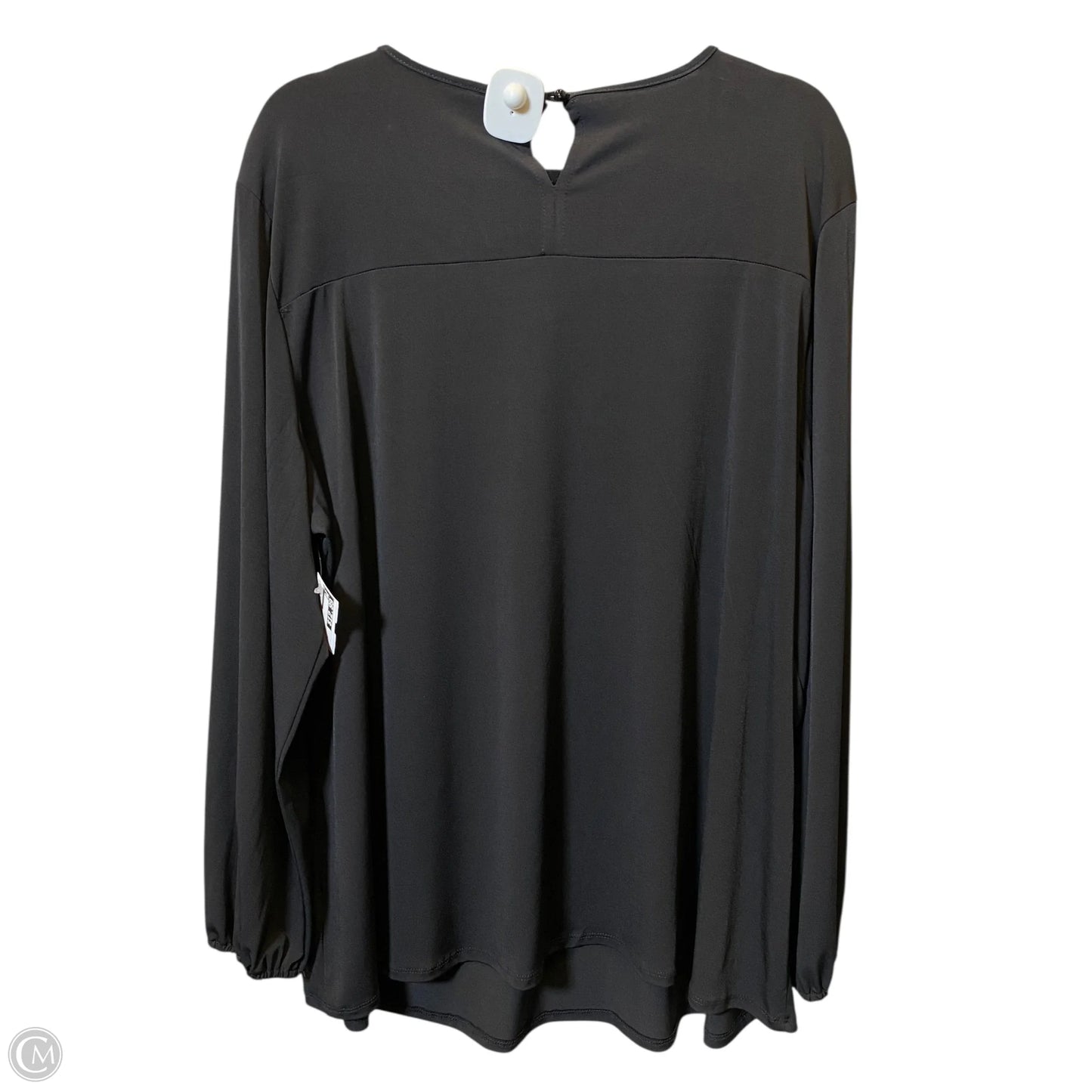 Blouse Long Sleeve By New York And Co In Black, Size: 3x
