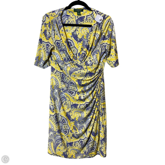 Dress Casual Midi By Lauren By Ralph Lauren In Multi-colored, Size: 12