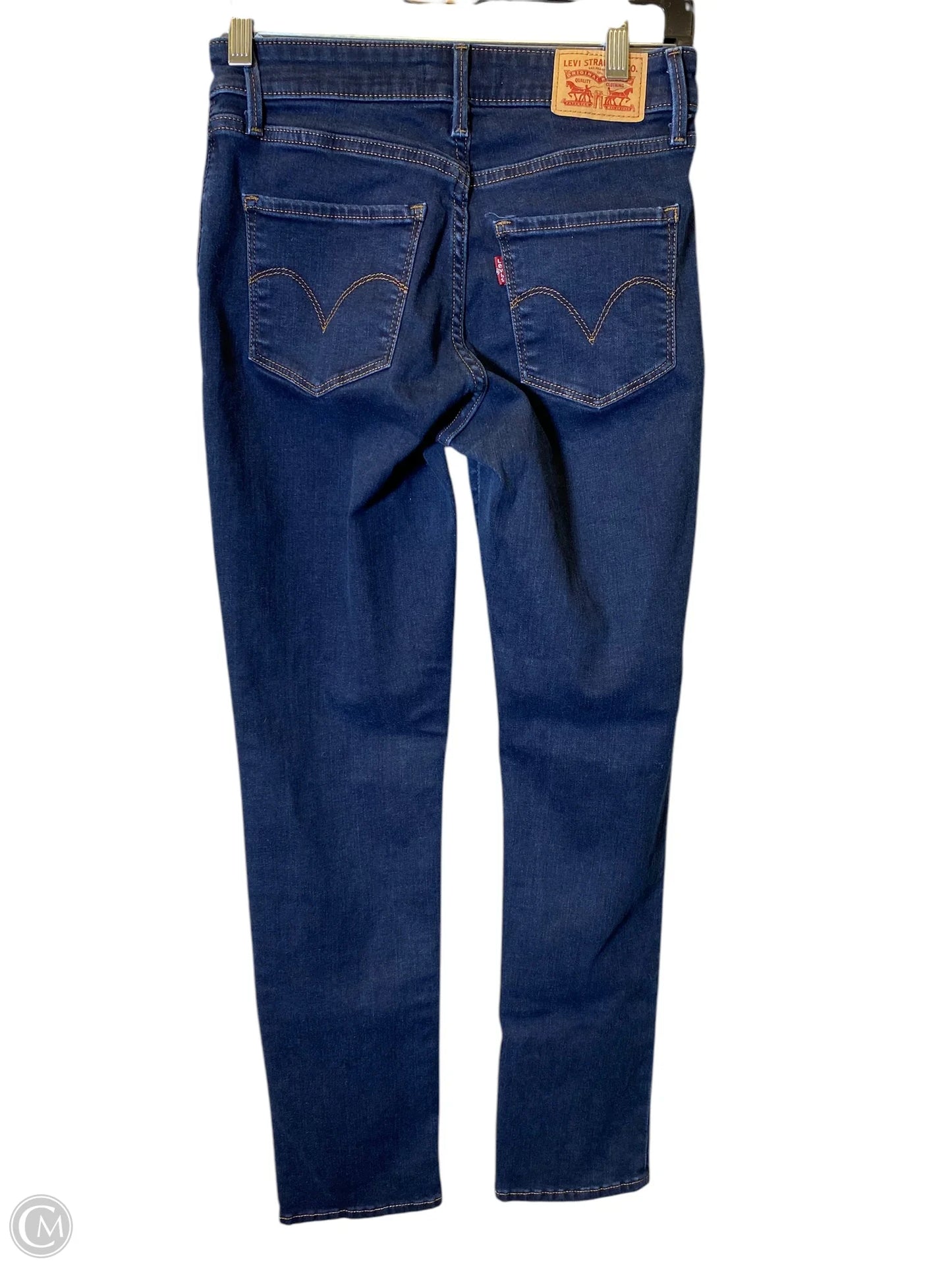 Jeans Skinny By Levis In Blue Denim, Size: 2