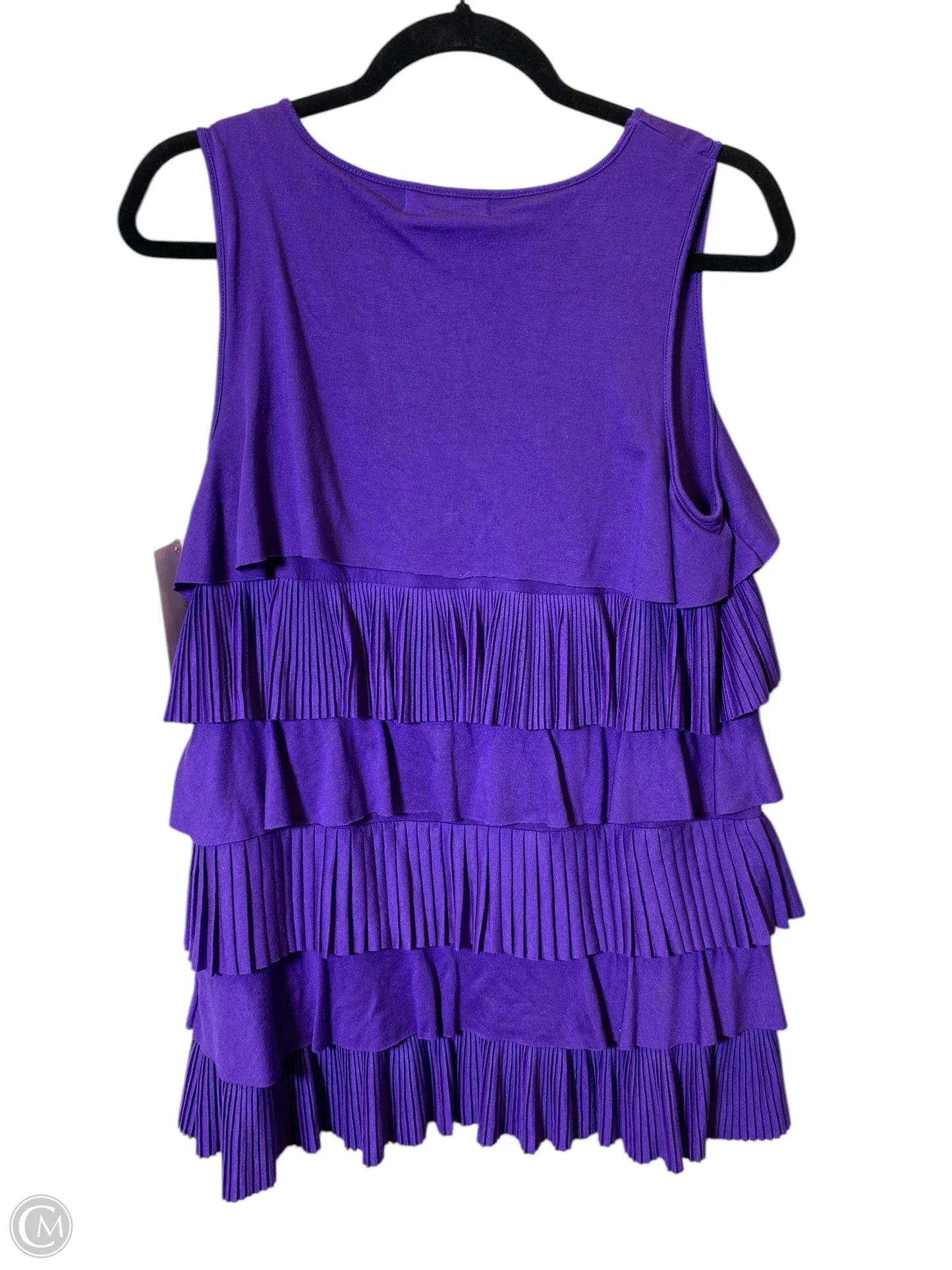 Top Sleeveless By Cmc In Purple, Size: L