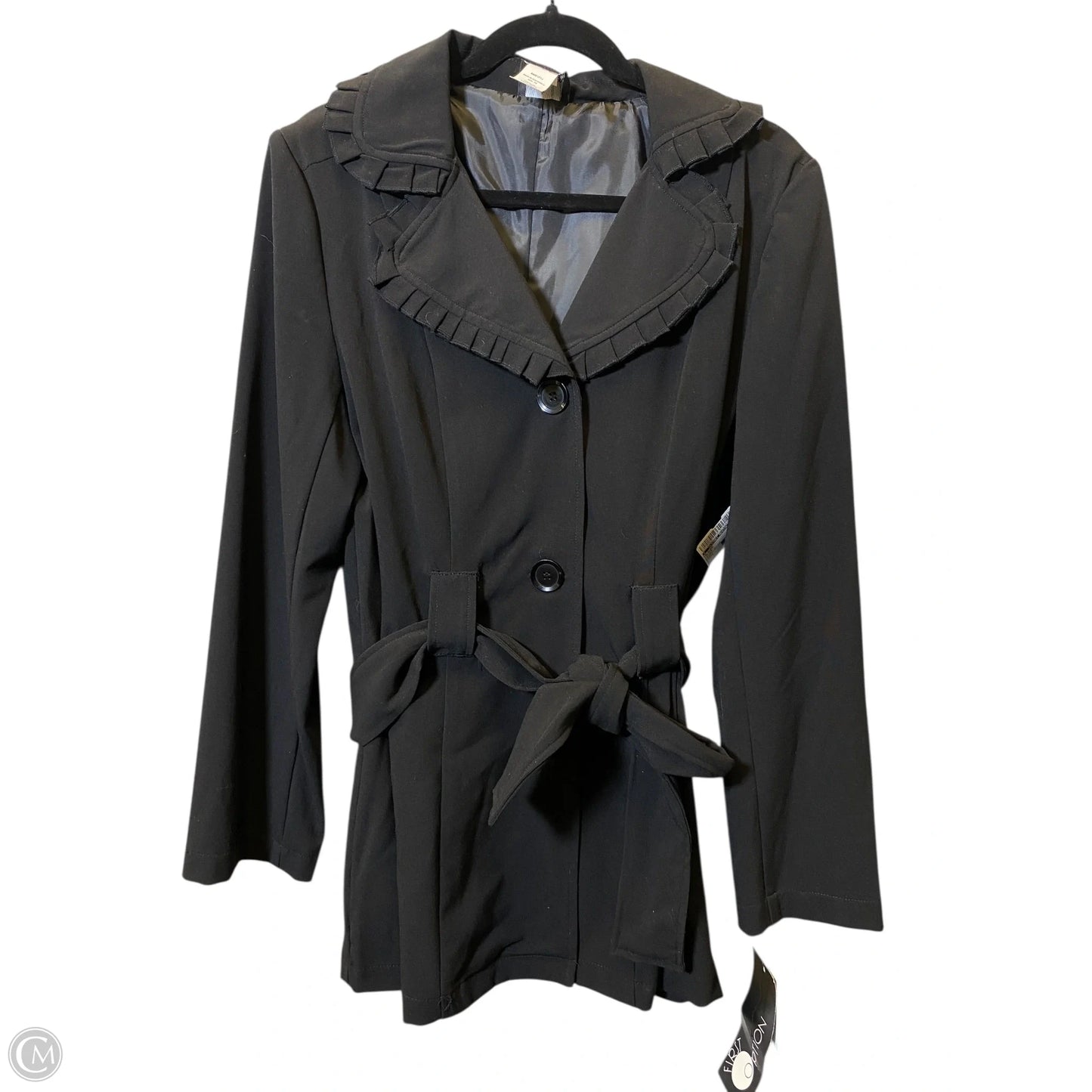 Blazer By Clothes Mentor In Black, Size: L