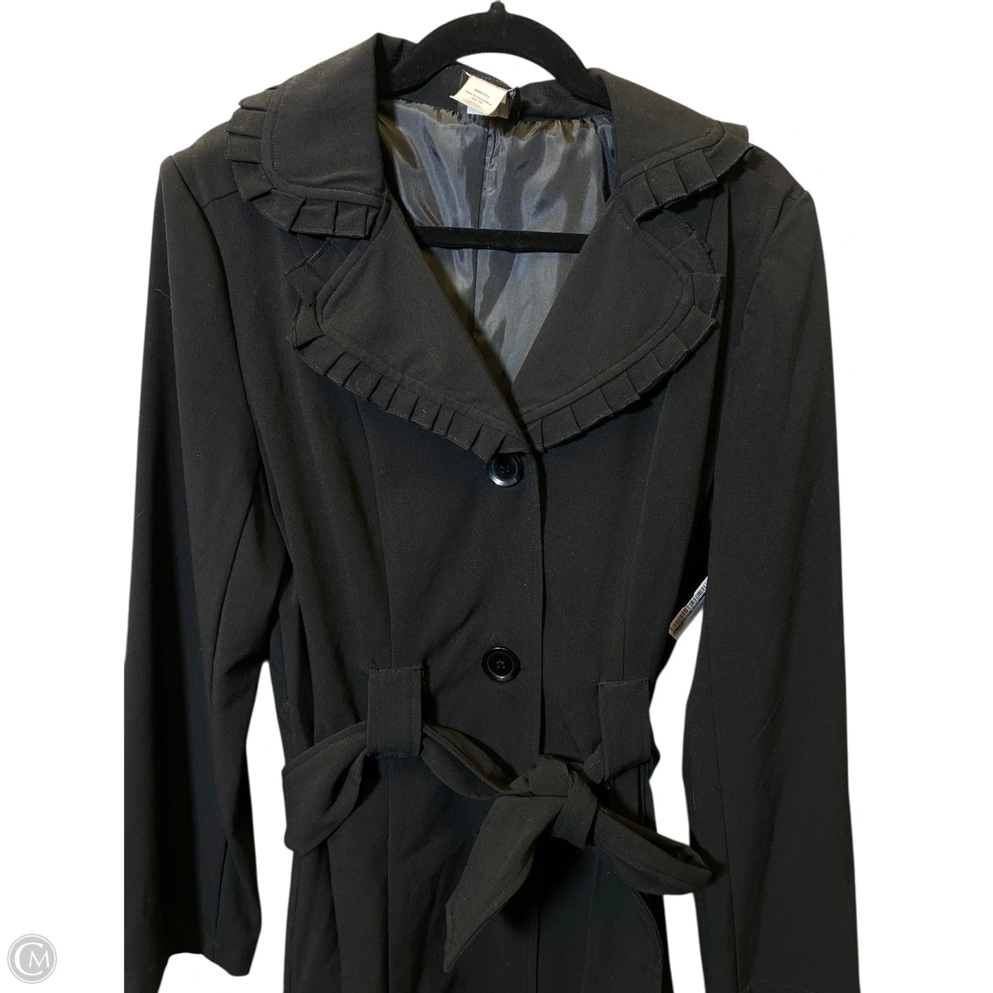 Blazer By Clothes Mentor In Black, Size: L