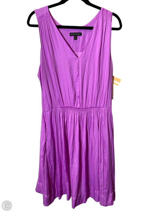 Dress Casual Midi By Banana Republic In Purple, Size: Xl