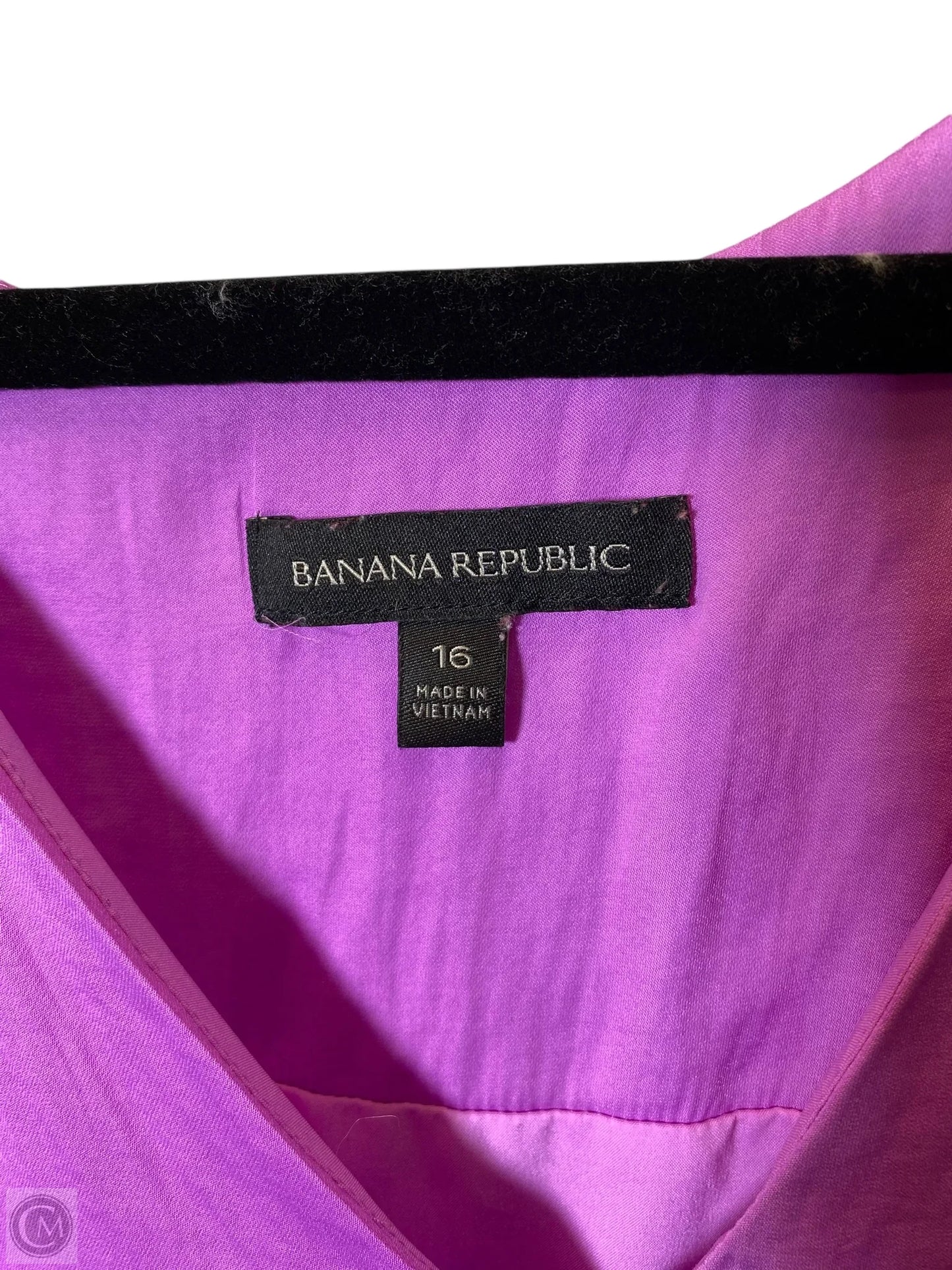 Dress Casual Midi By Banana Republic In Purple, Size: Xl