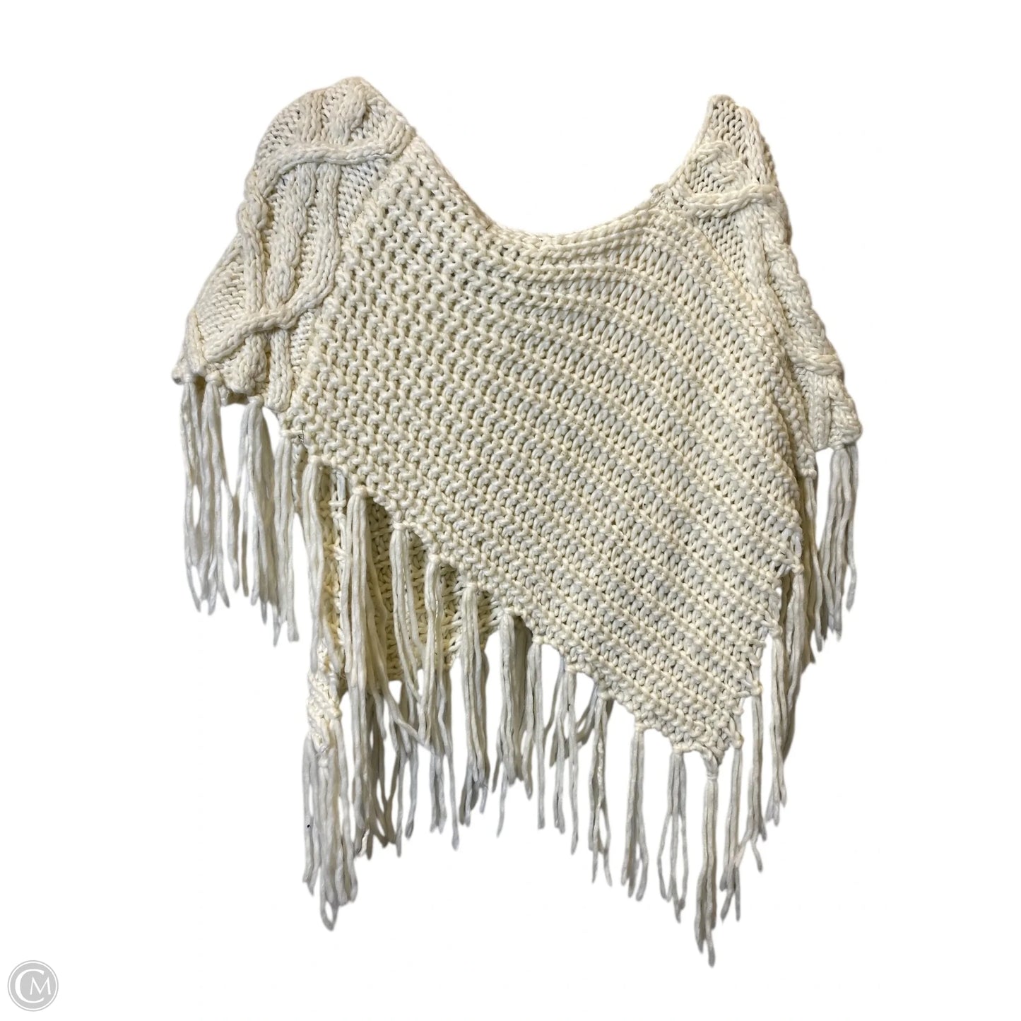 Shawl By Clothes Mentor In Cream, Size: L