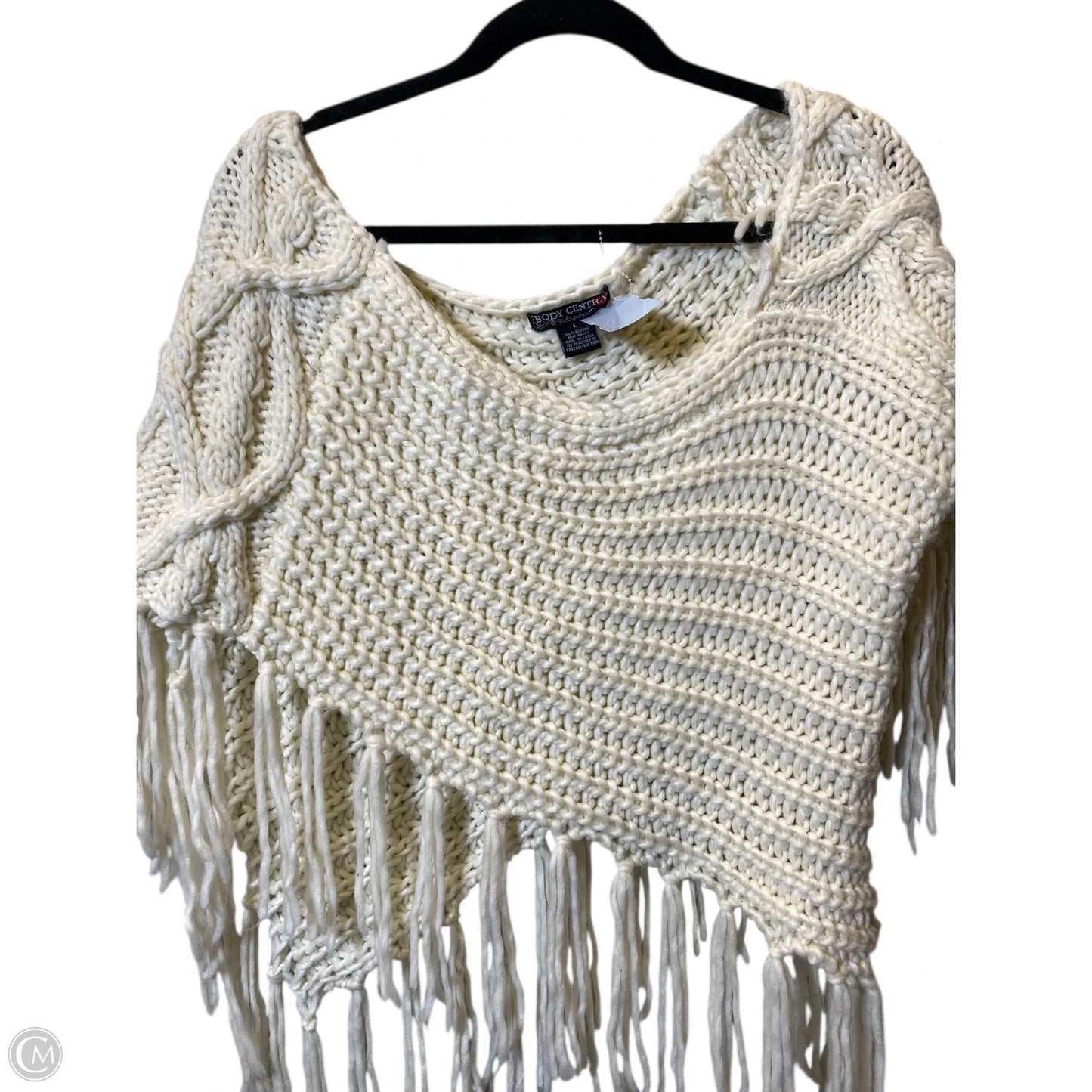 Shawl By Clothes Mentor In Cream, Size: L