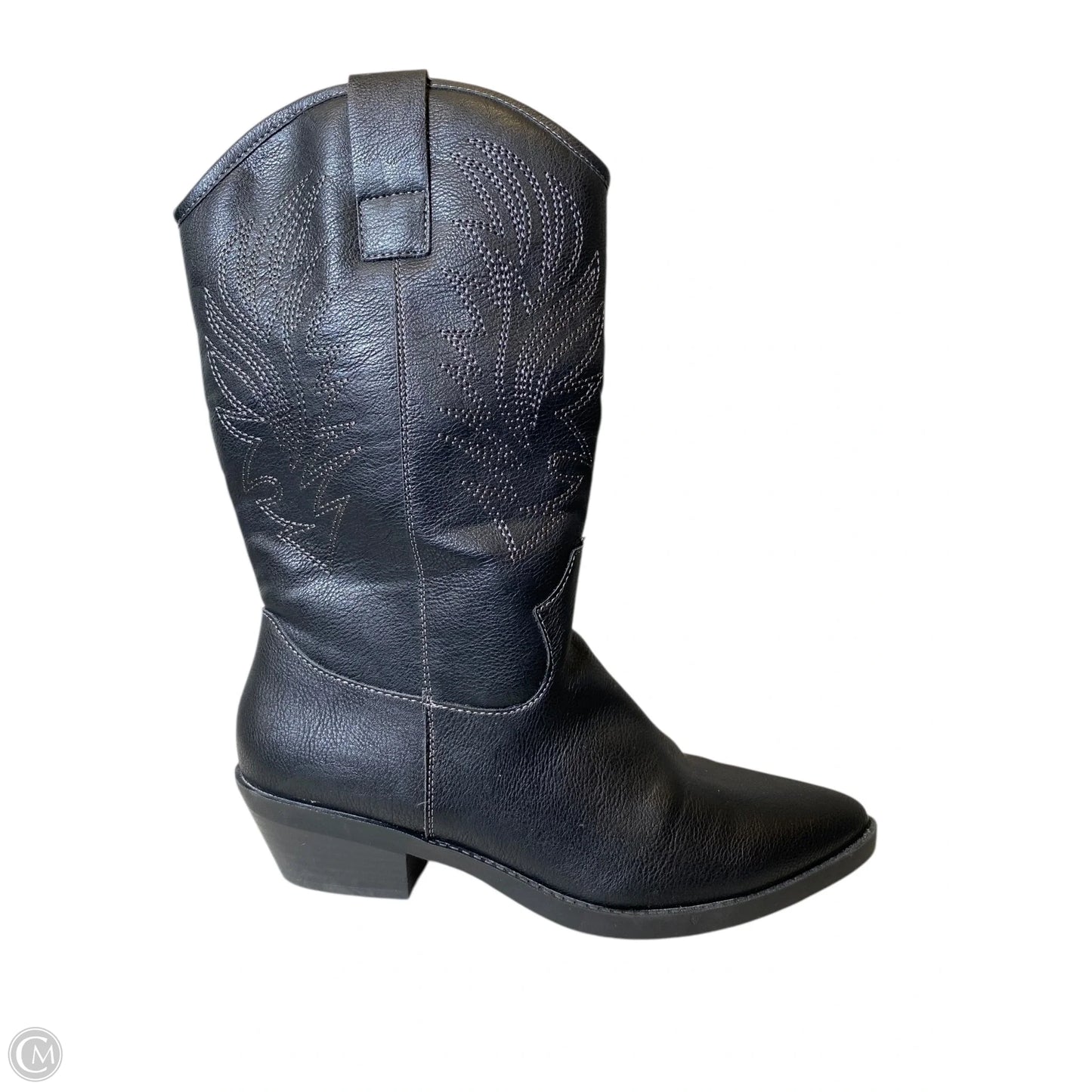 Boots Western By Style And Company In Black, Size: 7.5