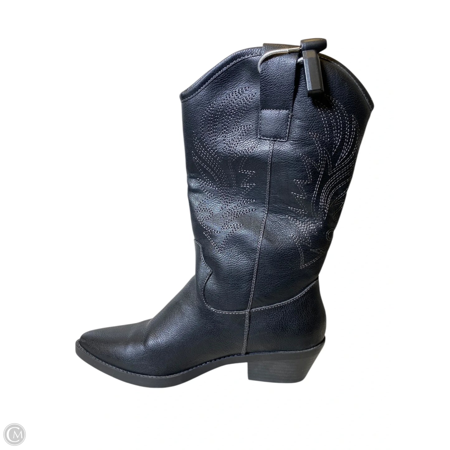 Boots Western By Style And Company In Black, Size: 7.5