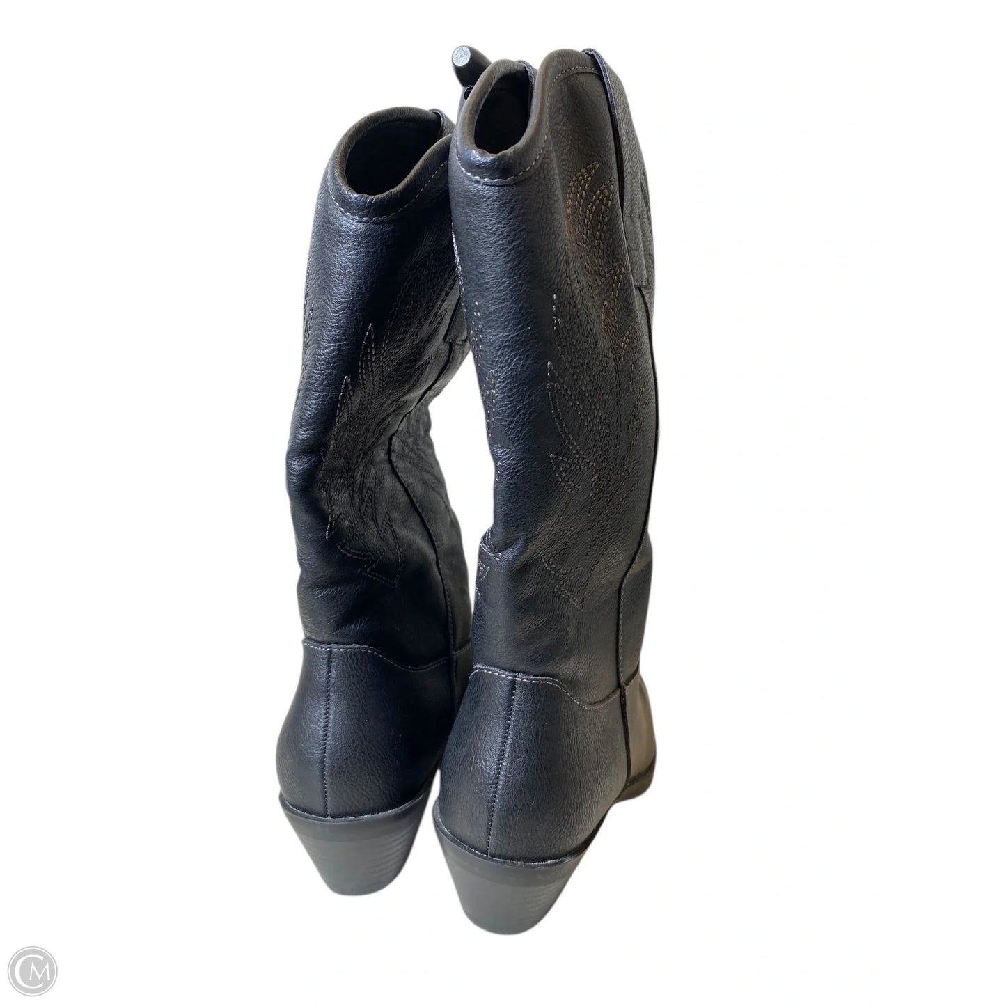 Boots Western By Style And Company In Black, Size: 7.5