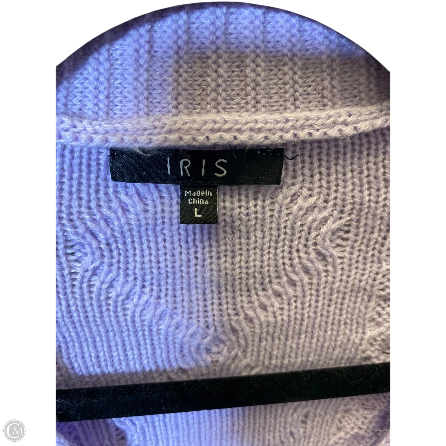 Sweater By Iris In Purple, Size: L