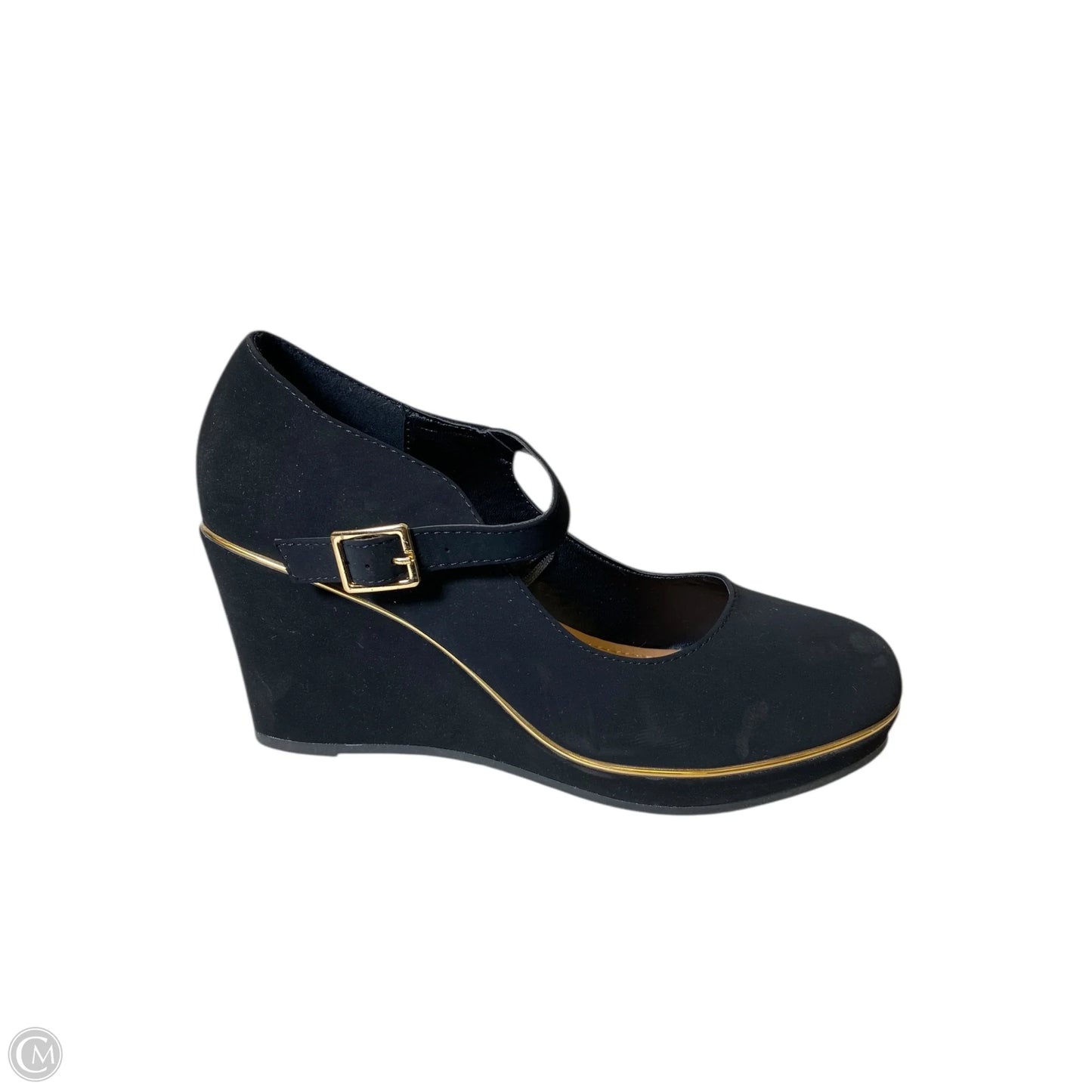 Shoes Heels Wedge By Andiano In Black, Size: 8.5