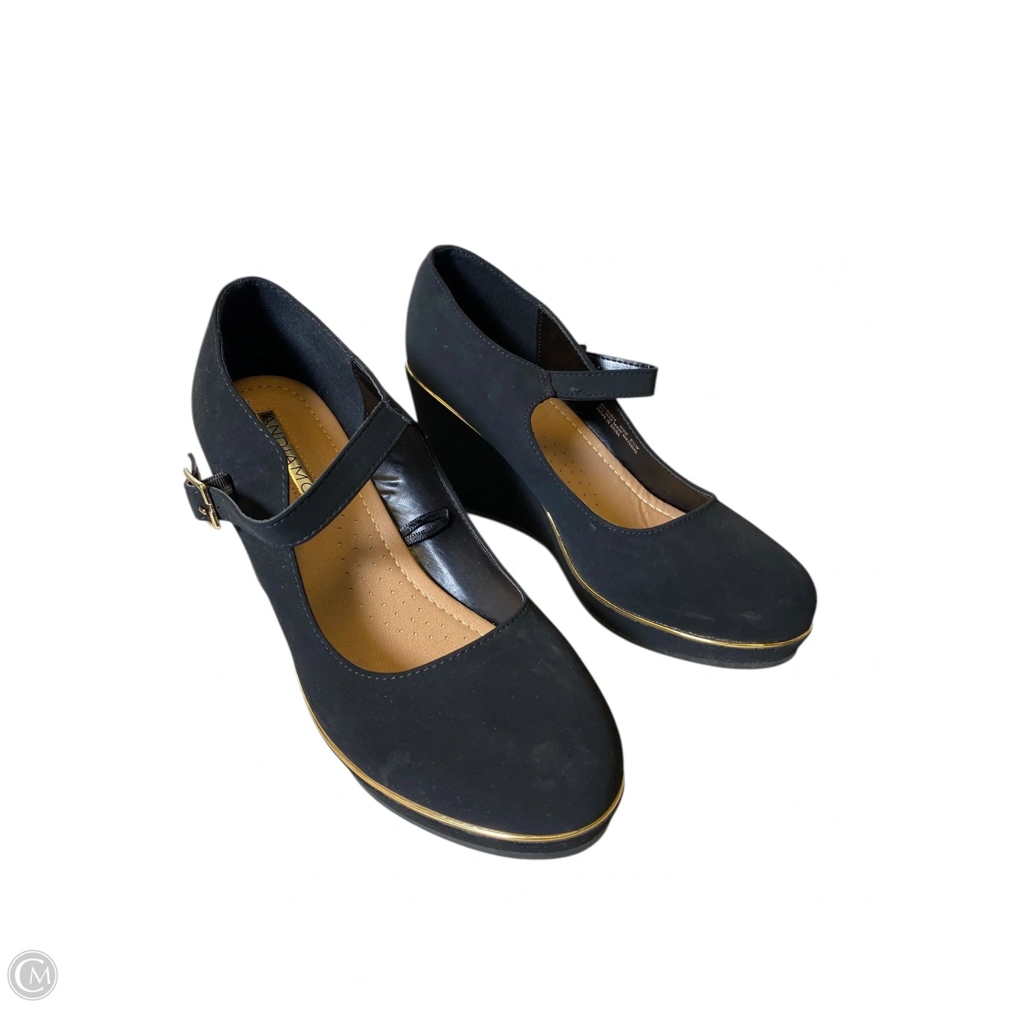 Shoes Heels Wedge By Andiano In Black, Size: 8.5