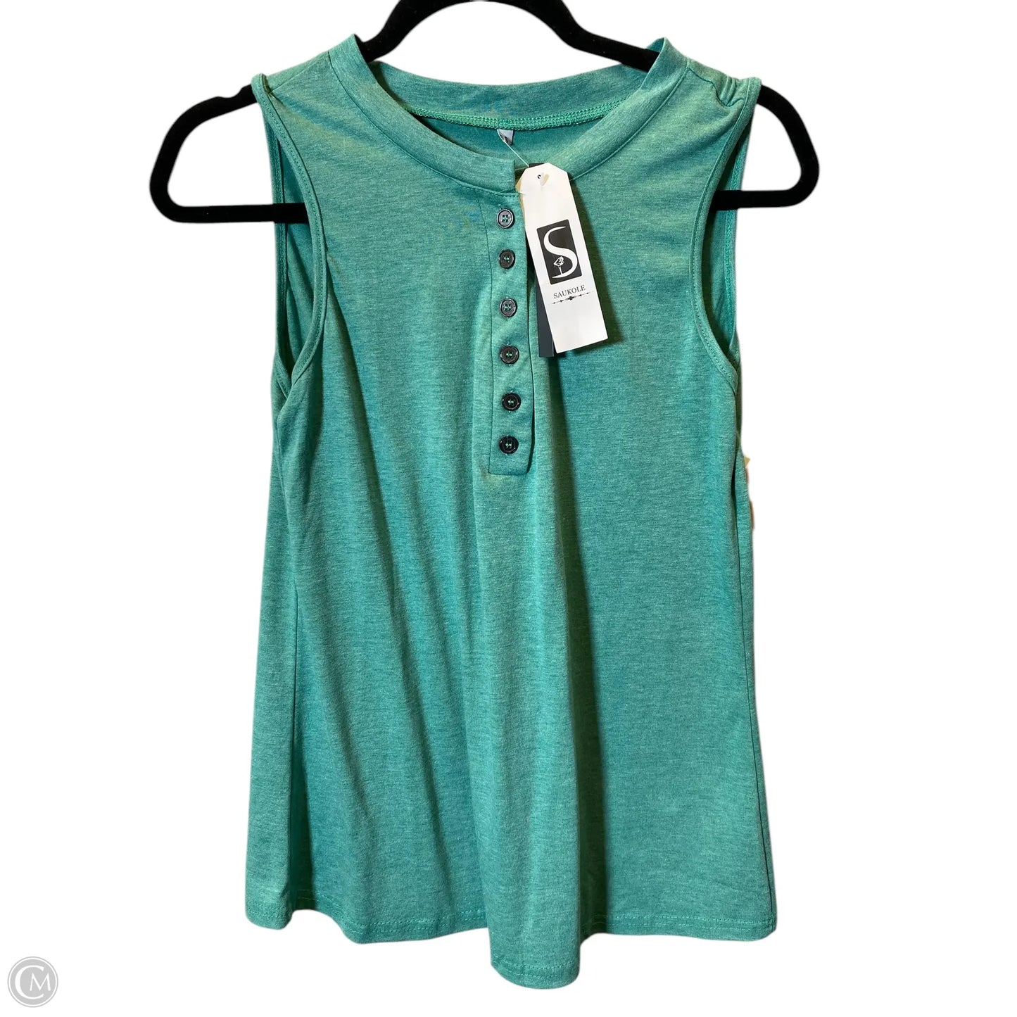 Top Sleeveless By Clothes Mentor In Green, Size: S