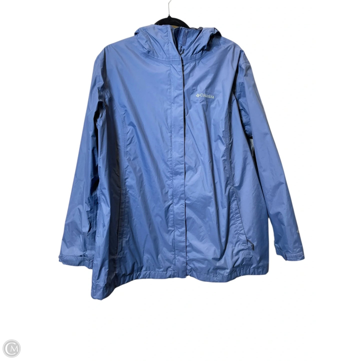 Jacket Windbreaker By Columbia In Blue, Size: 2x