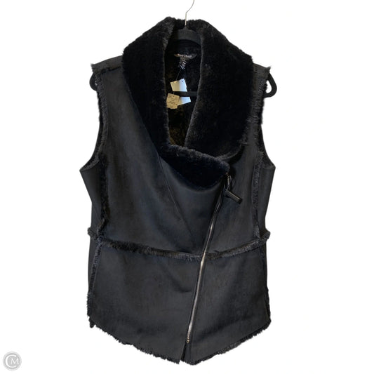 Coat Faux Fur & Sherpa By White House Black Market In Black, Size: L