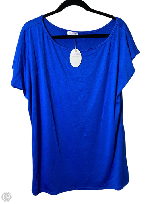 Top Short Sleeve By Clothes Mentor In Blue, Size: 2x