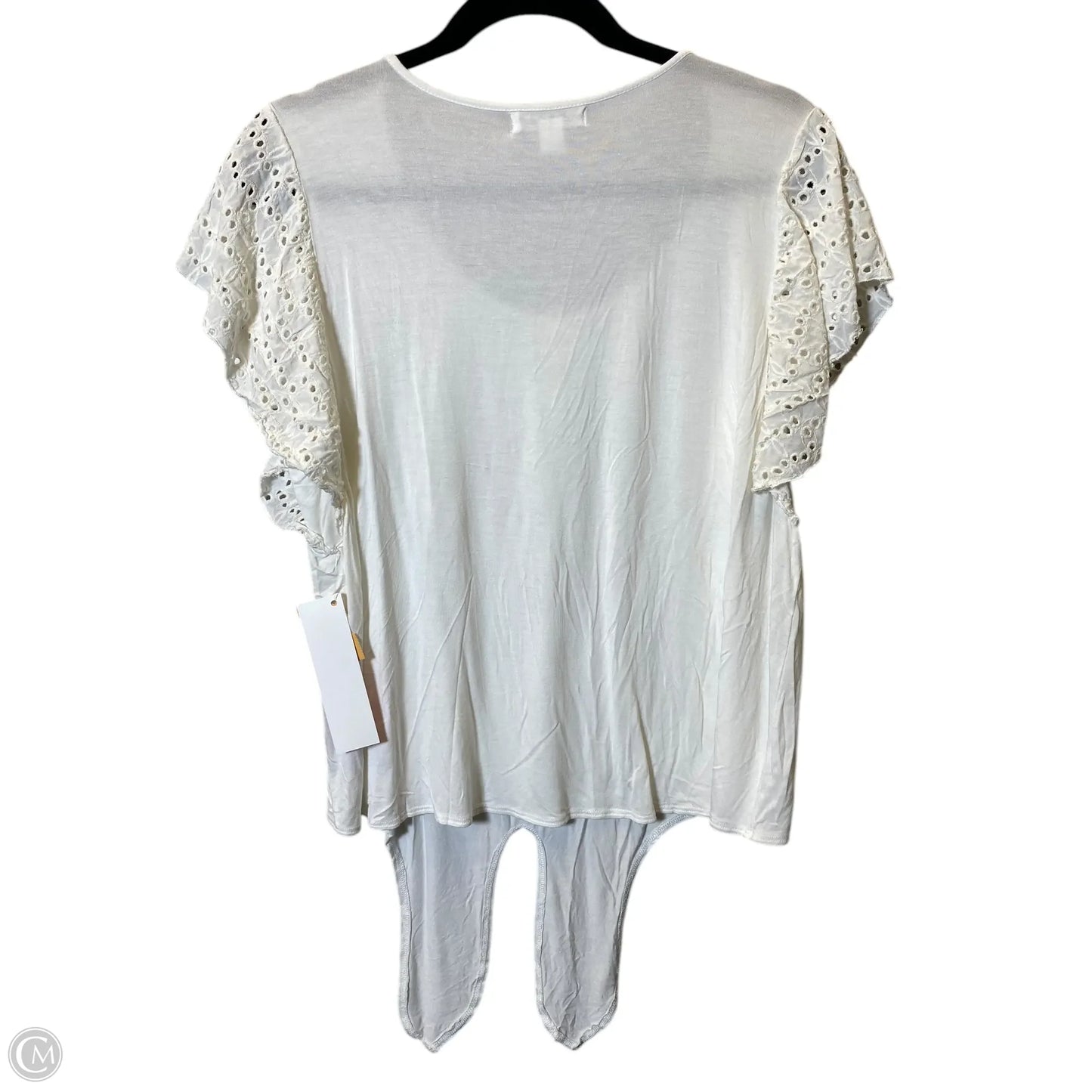 Top Short Sleeve By Studio In White, Size: Xlp