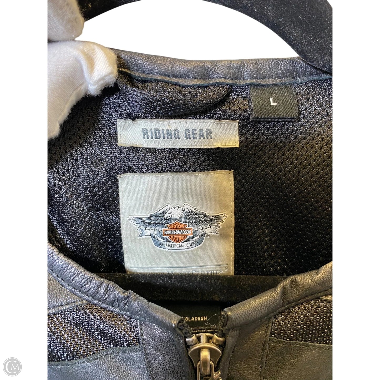 Jacket Leather By Harley Davidson In Black, Size: L