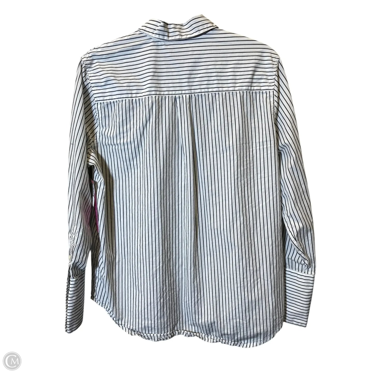 Top Long Sleeve By Madewell In Striped Pattern, Size: M