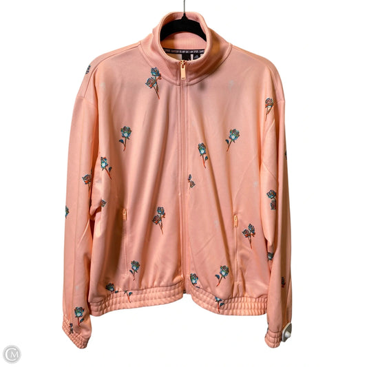 Athletic Jacket By Adidas In Multi-colored, Size: L