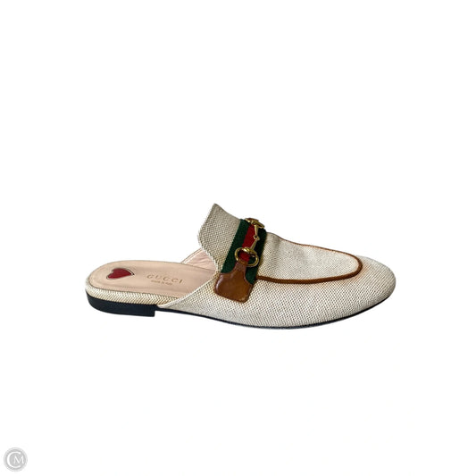 Sandals Luxury Designer By Gucci In Multi-colored, Size: 7.5