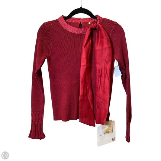Top Long Sleeve By Chicwish In Red, Size: L