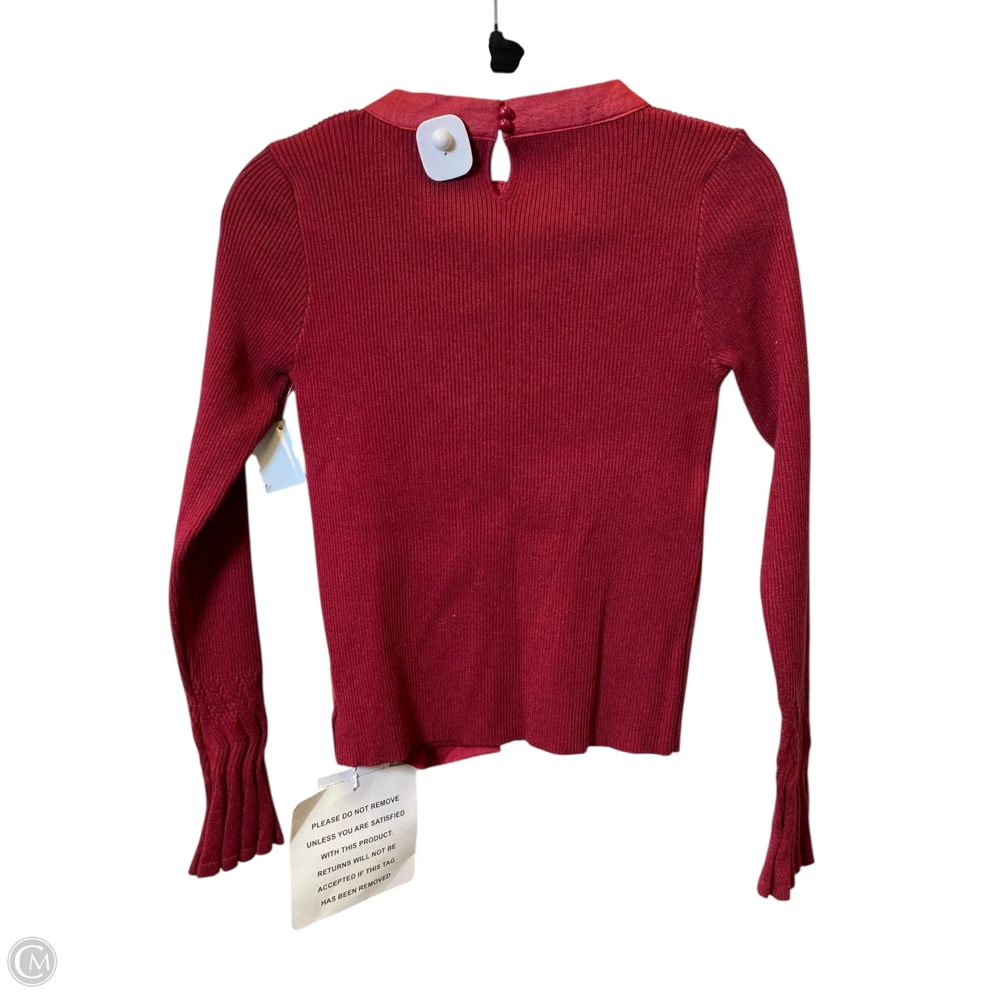 Top Long Sleeve By Chicwish In Red, Size: L
